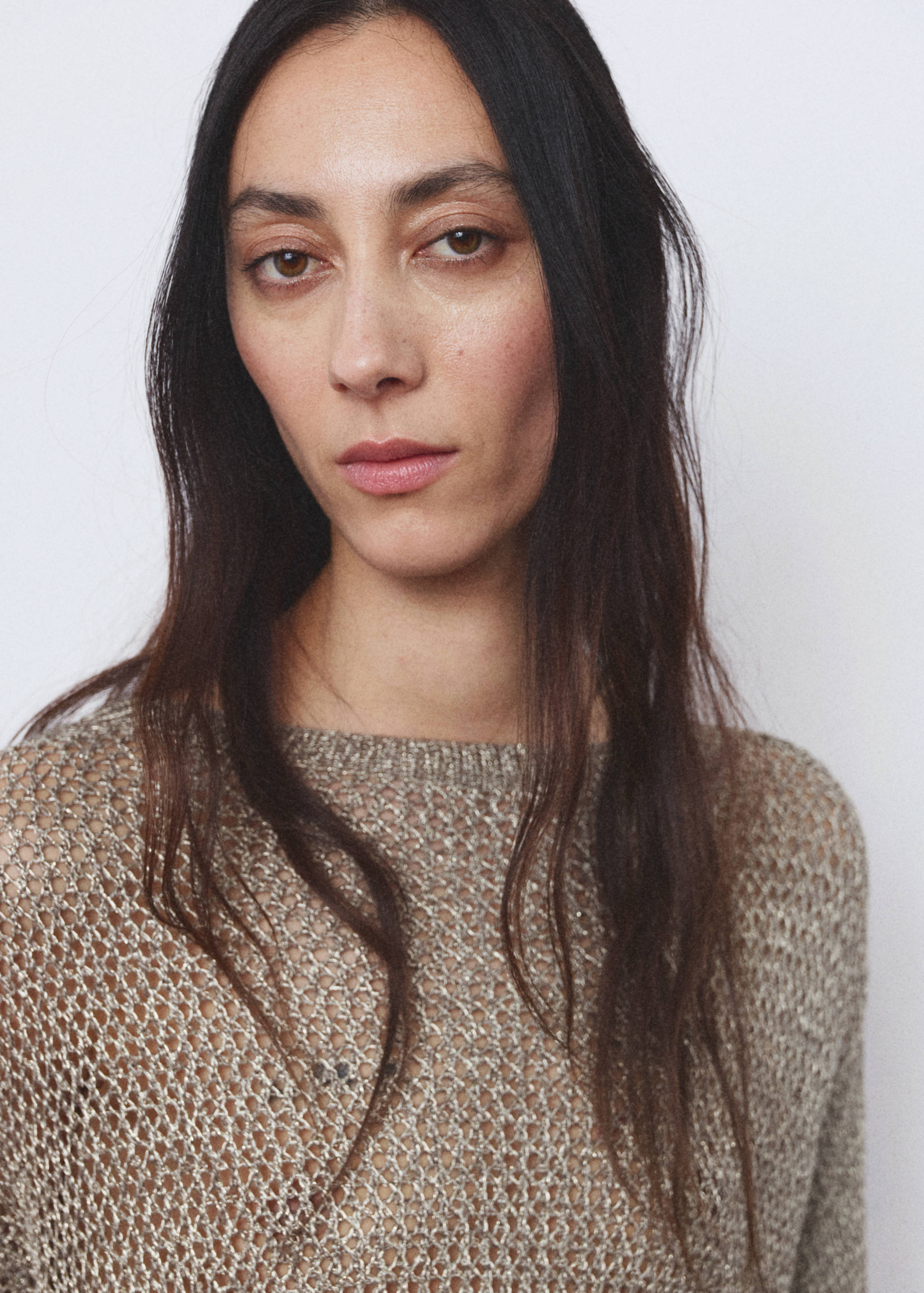 Lurex knitted sweater - Details of the article 1