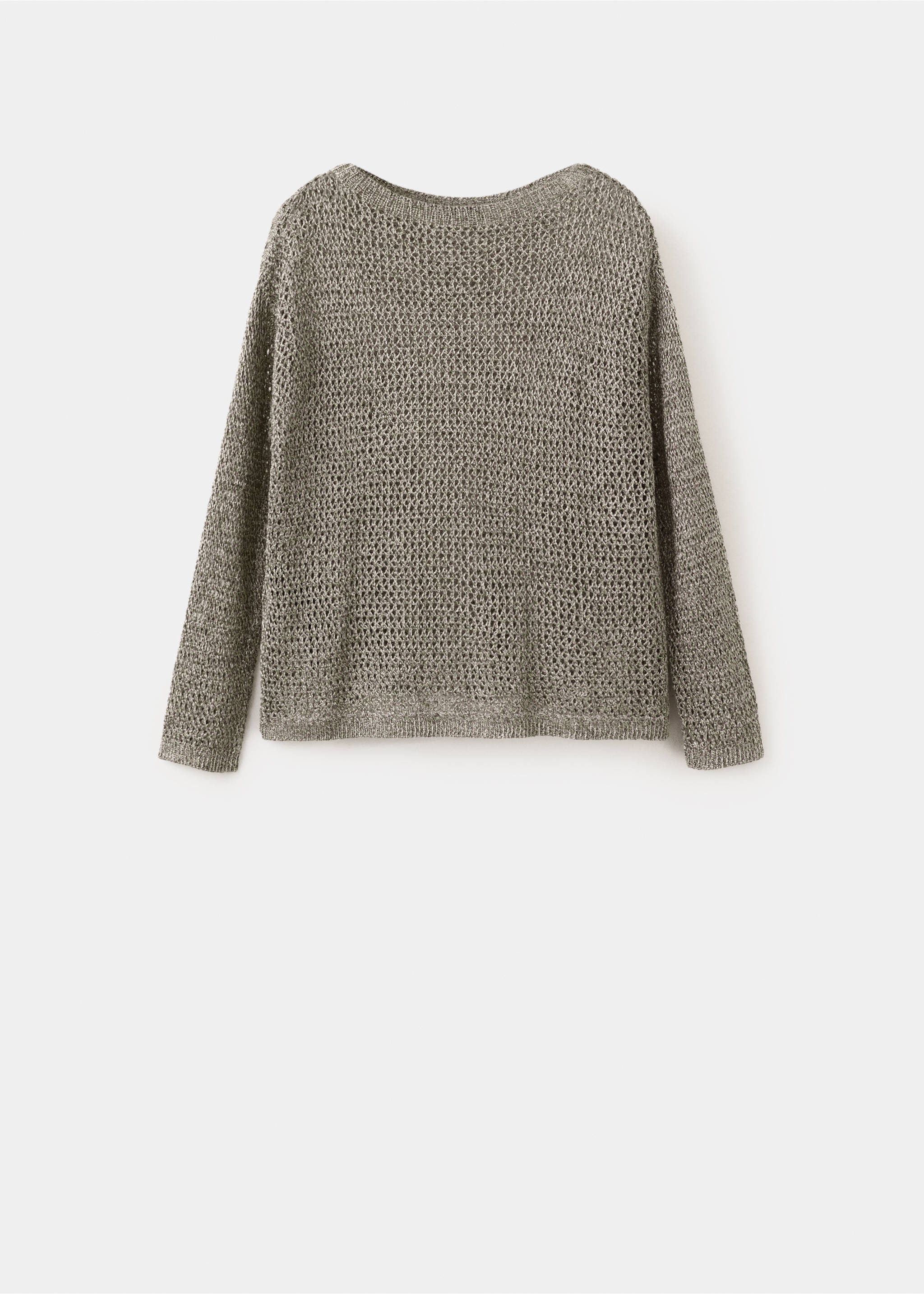 Lurex crochet sweater - Article without model, Khaki. Ref: 27095833-00.