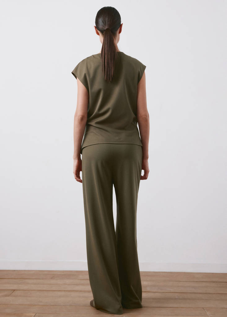 Straight maternity trousers — Khaki
