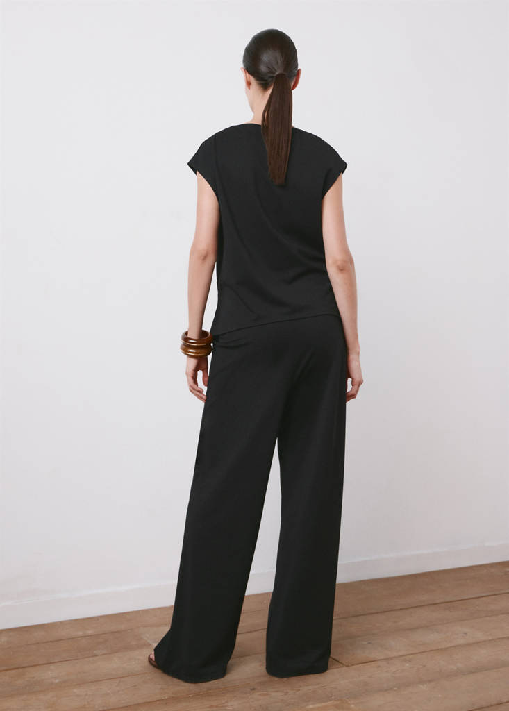 Straight maternity trousers — Black