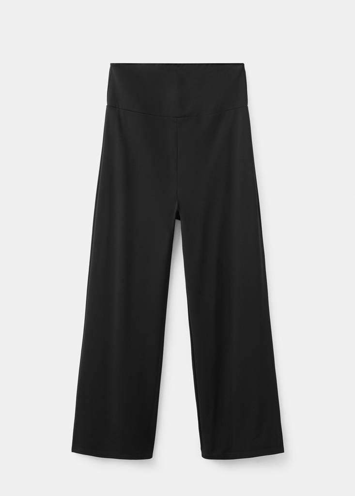 Straight maternity trousers — Black