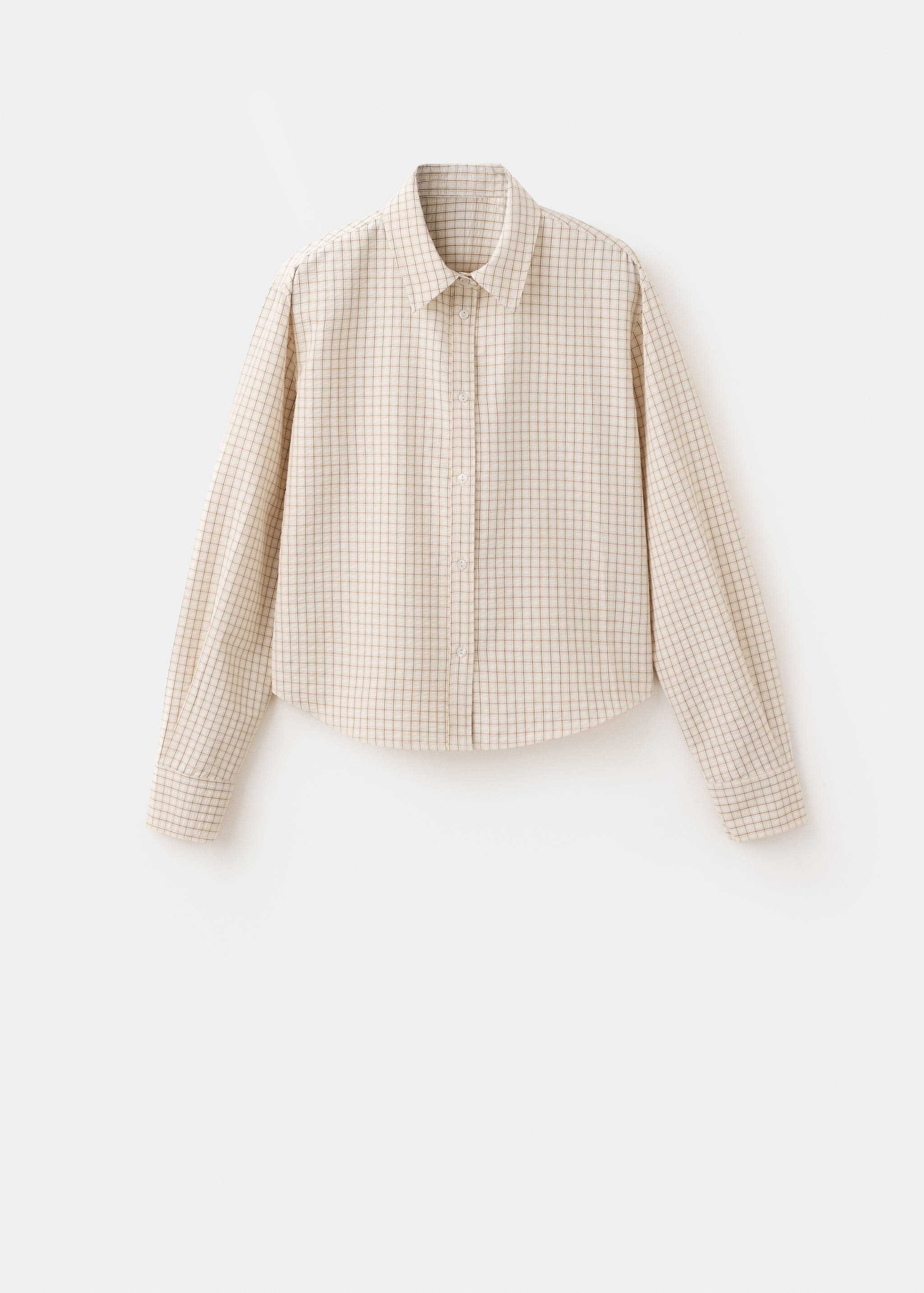 Straight checkered shirt - Article without model