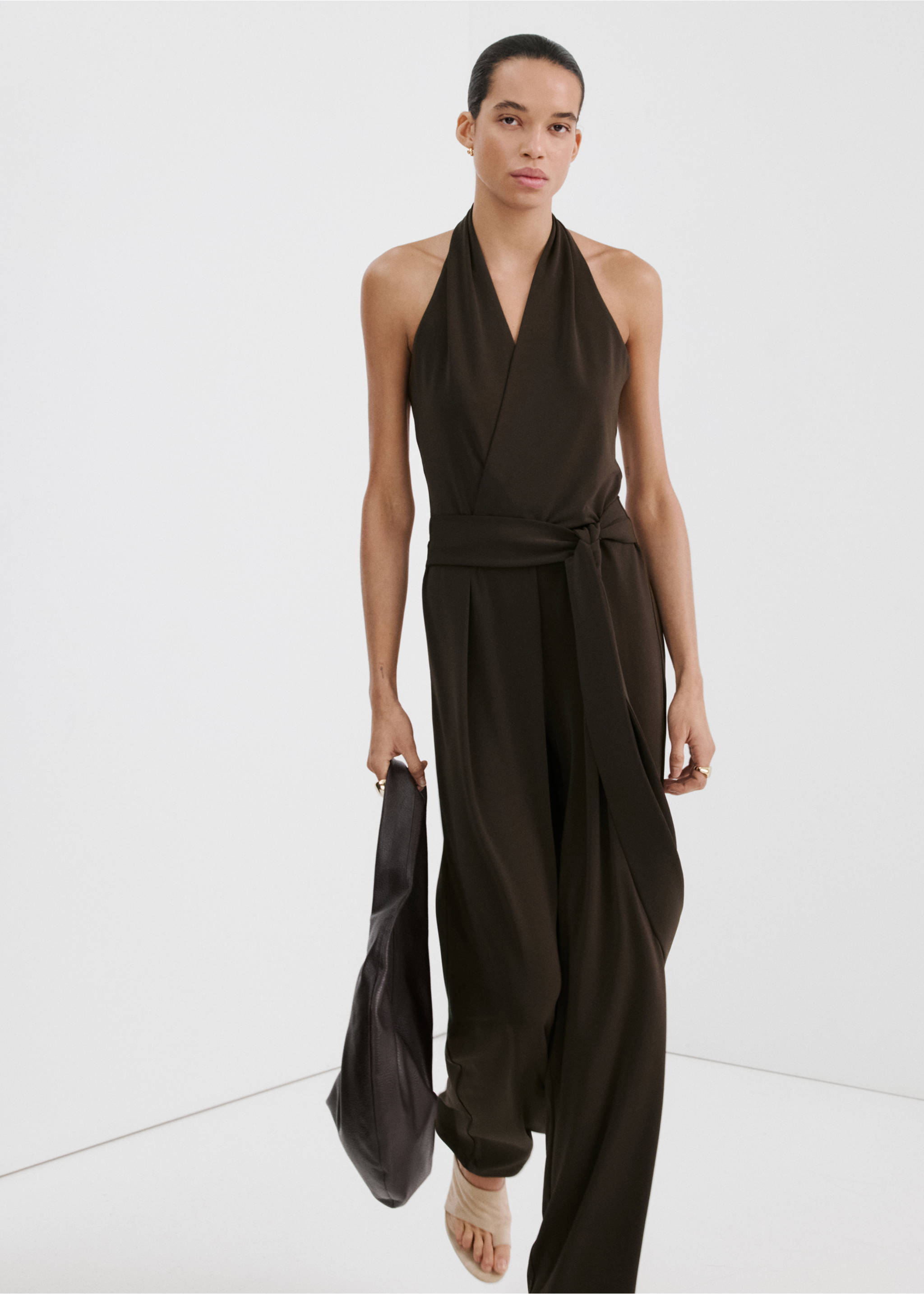 Granota creuada llaç - Pla mig, Marró. Ref: 27095841-00.