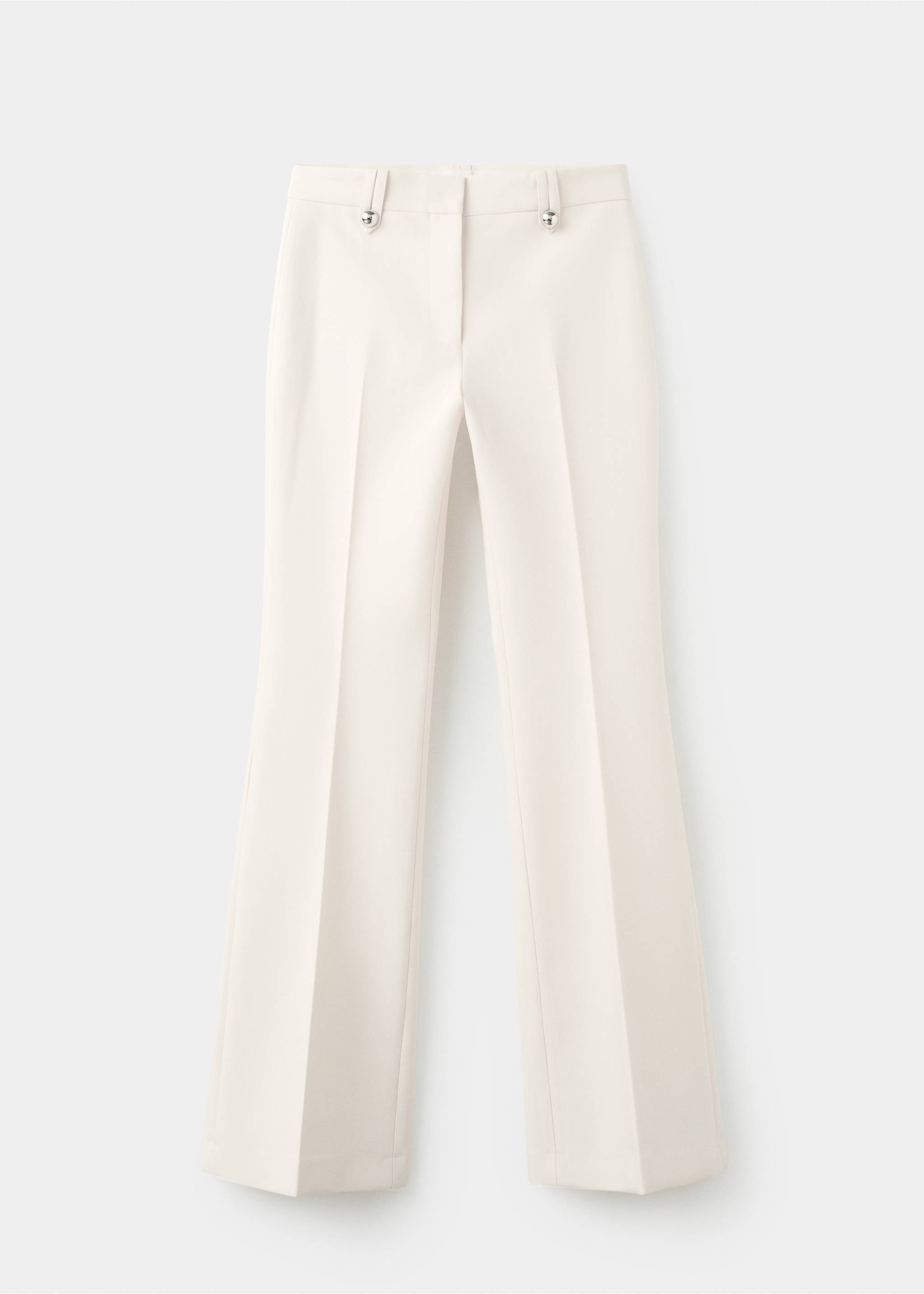 Mid-rise trousers with belt loops - Article without model, Off White. Ref: 27095843-00.