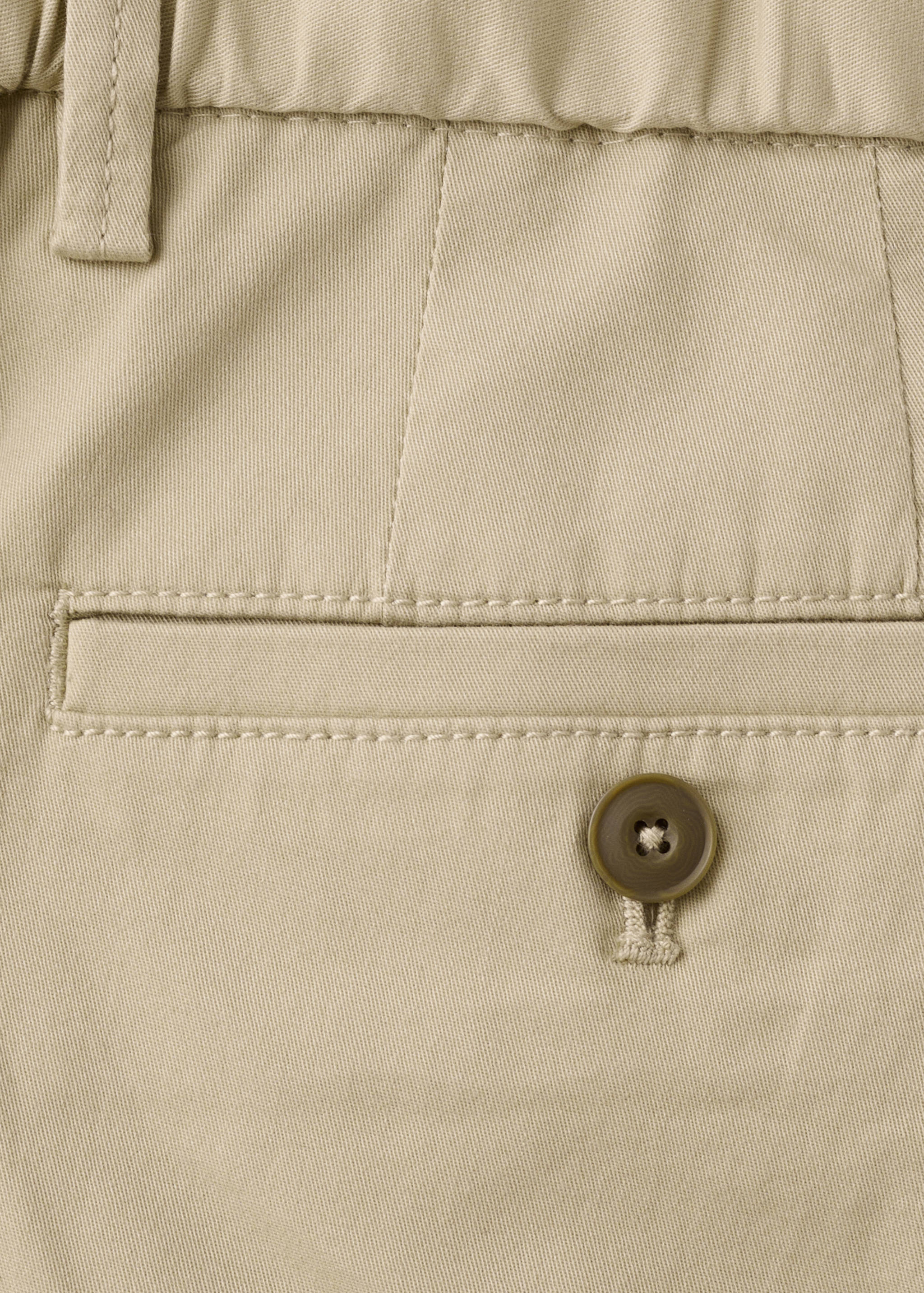 Slim-fit chino cotton bermuda shorts - Details of the article 8