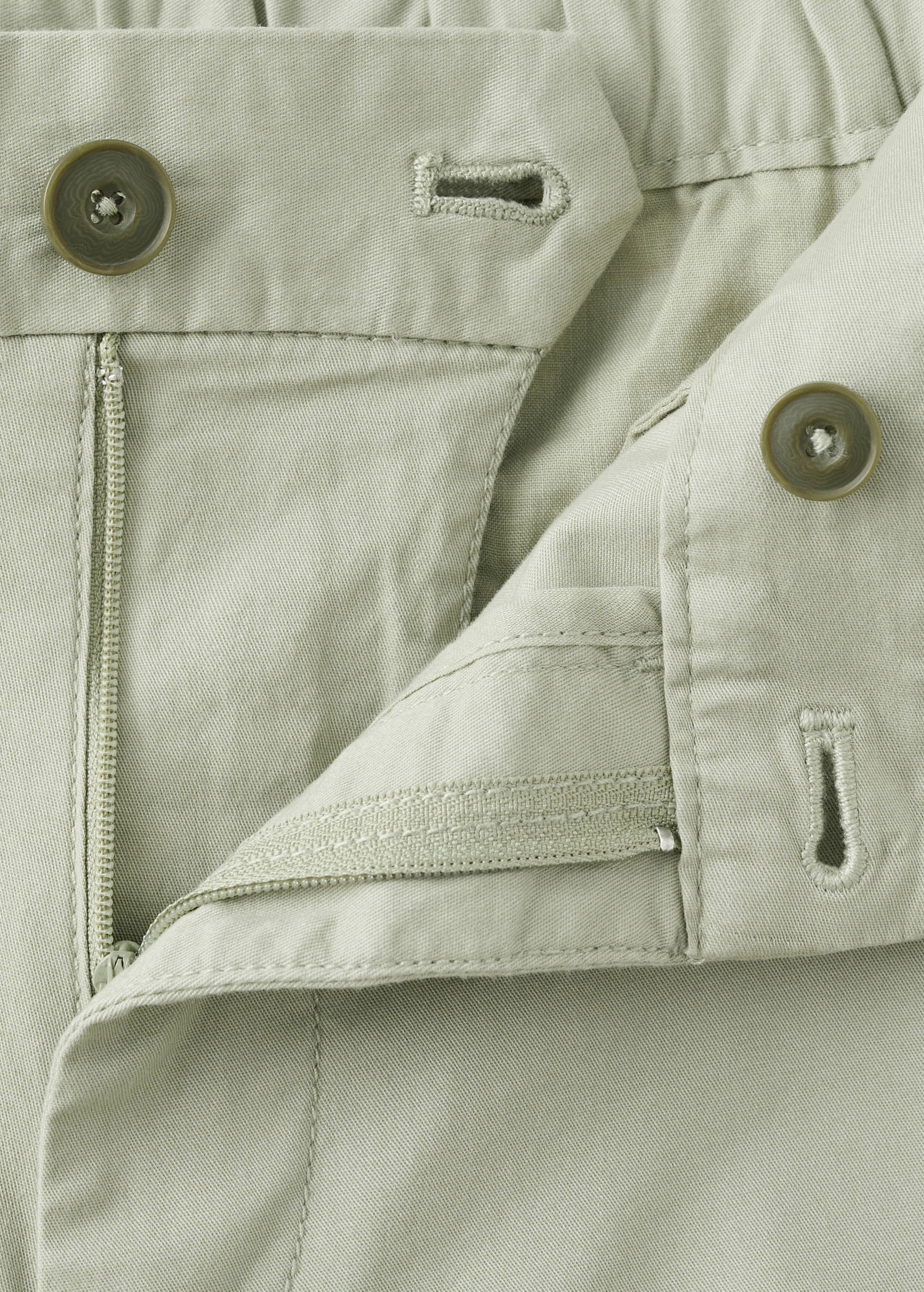 Slim-fit chino cotton bermuda shorts - Details of the article 8