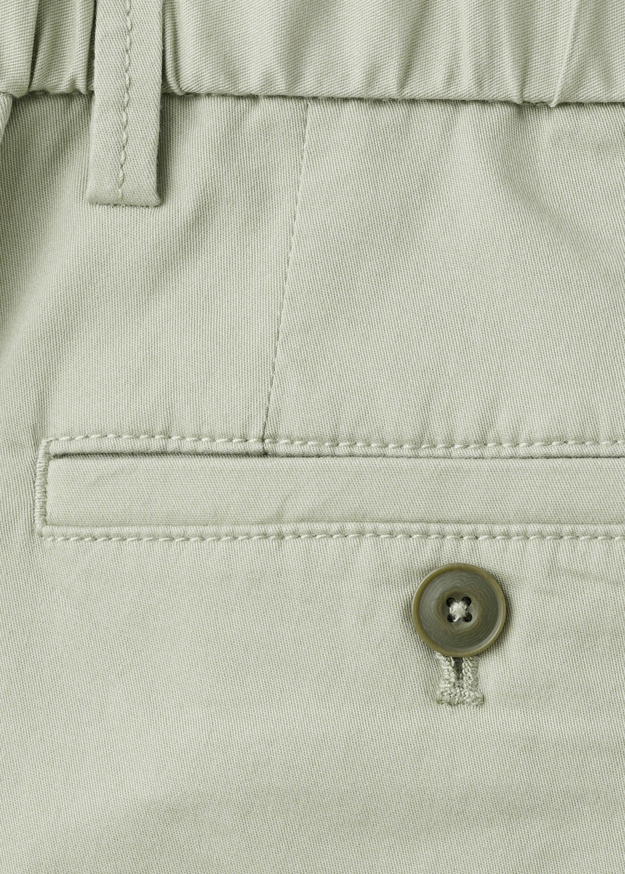 Slim-fit chino cotton bermuda shorts - Details of the article 0