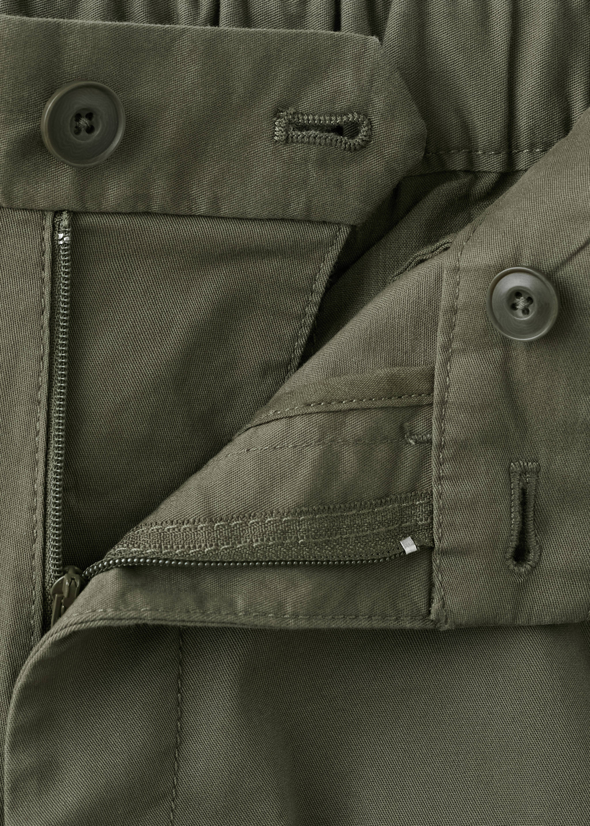 Slim-fit chino cotton bermuda shorts - Details of the article 8