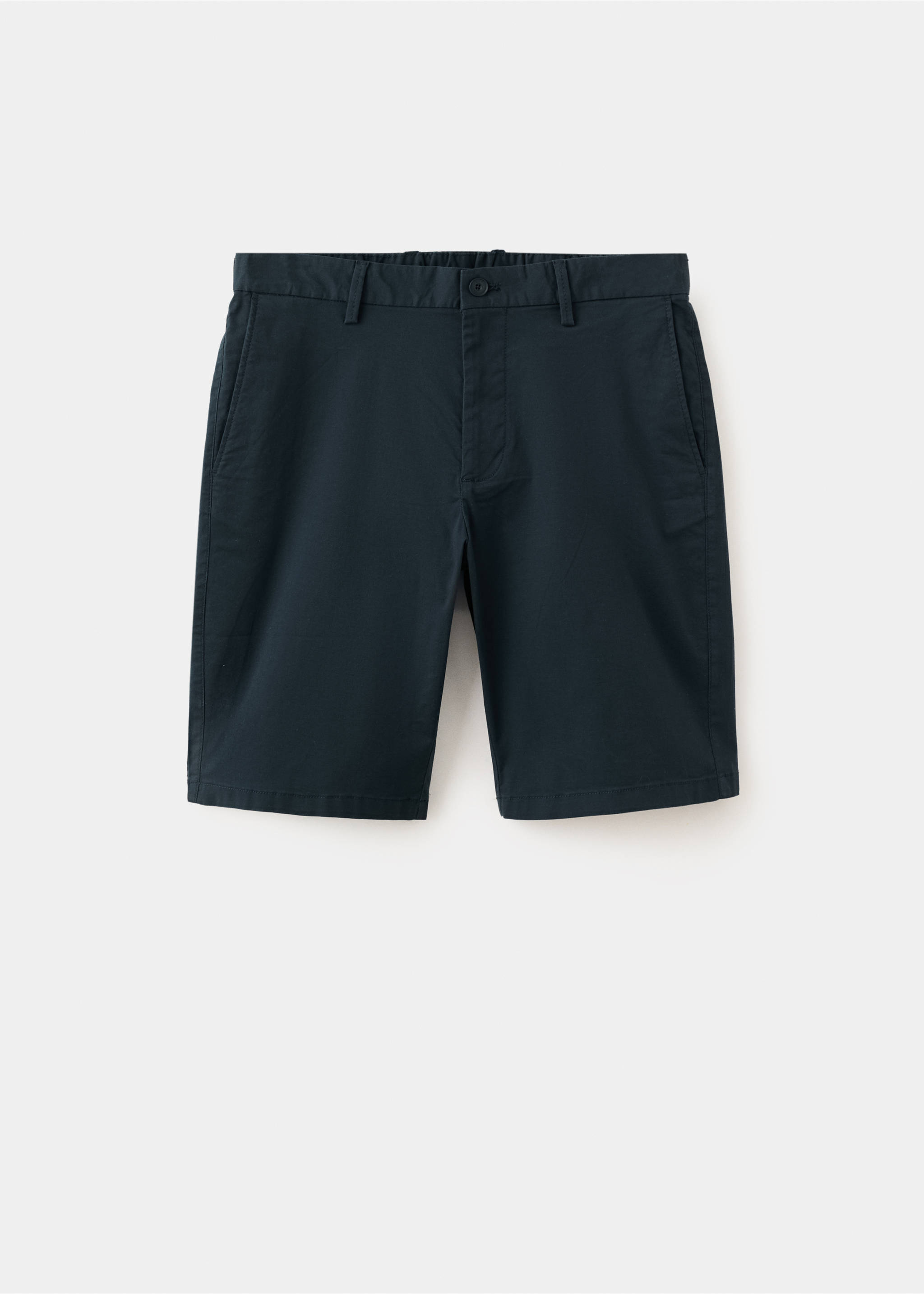 Slim-fit chino cotton bermuda shorts - Article without model, Navy. Ref: 27095929-00.