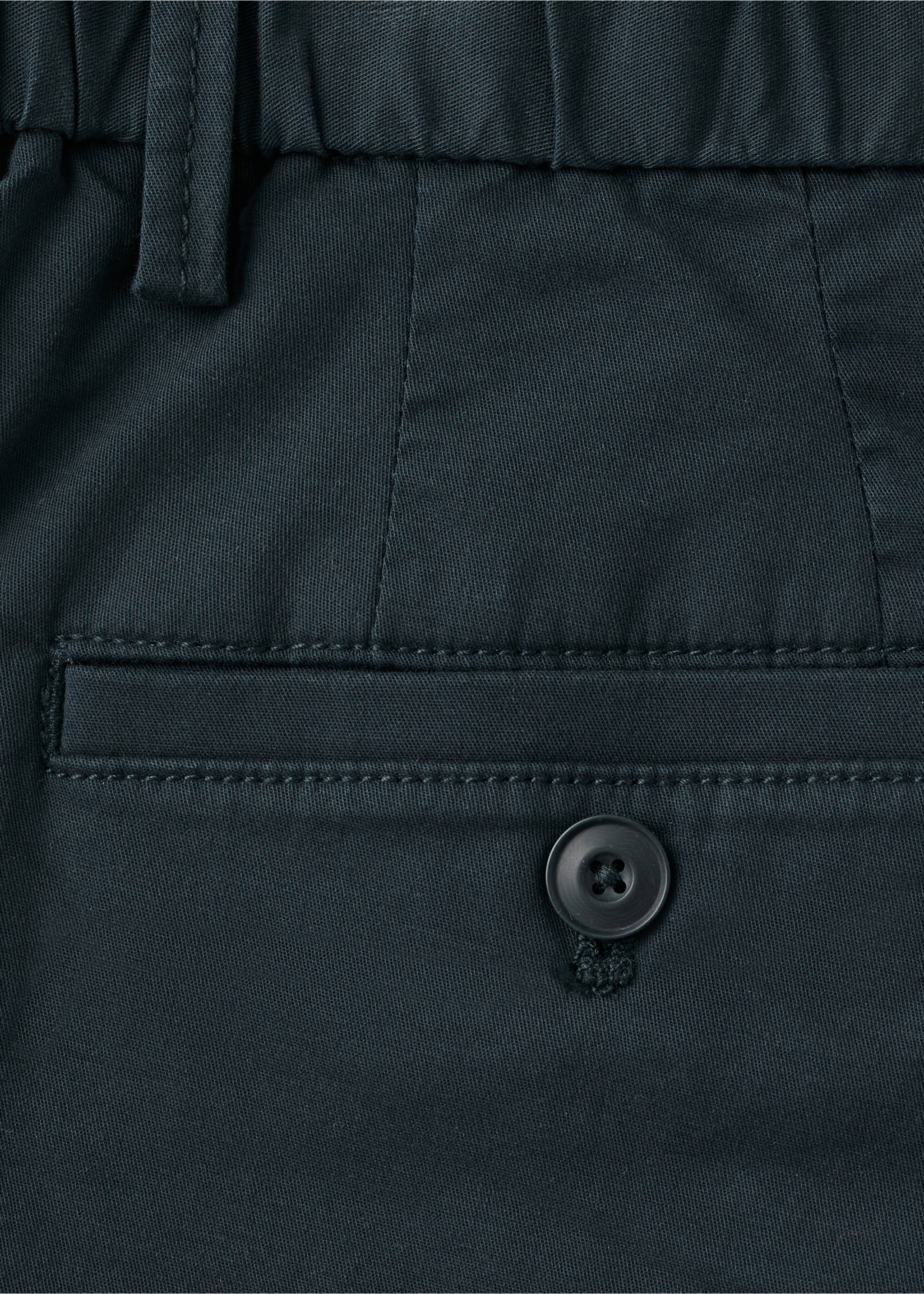 Slim-fit chino cotton bermuda shorts - Details of the article 0, Navy. Ref: 27095929-00.