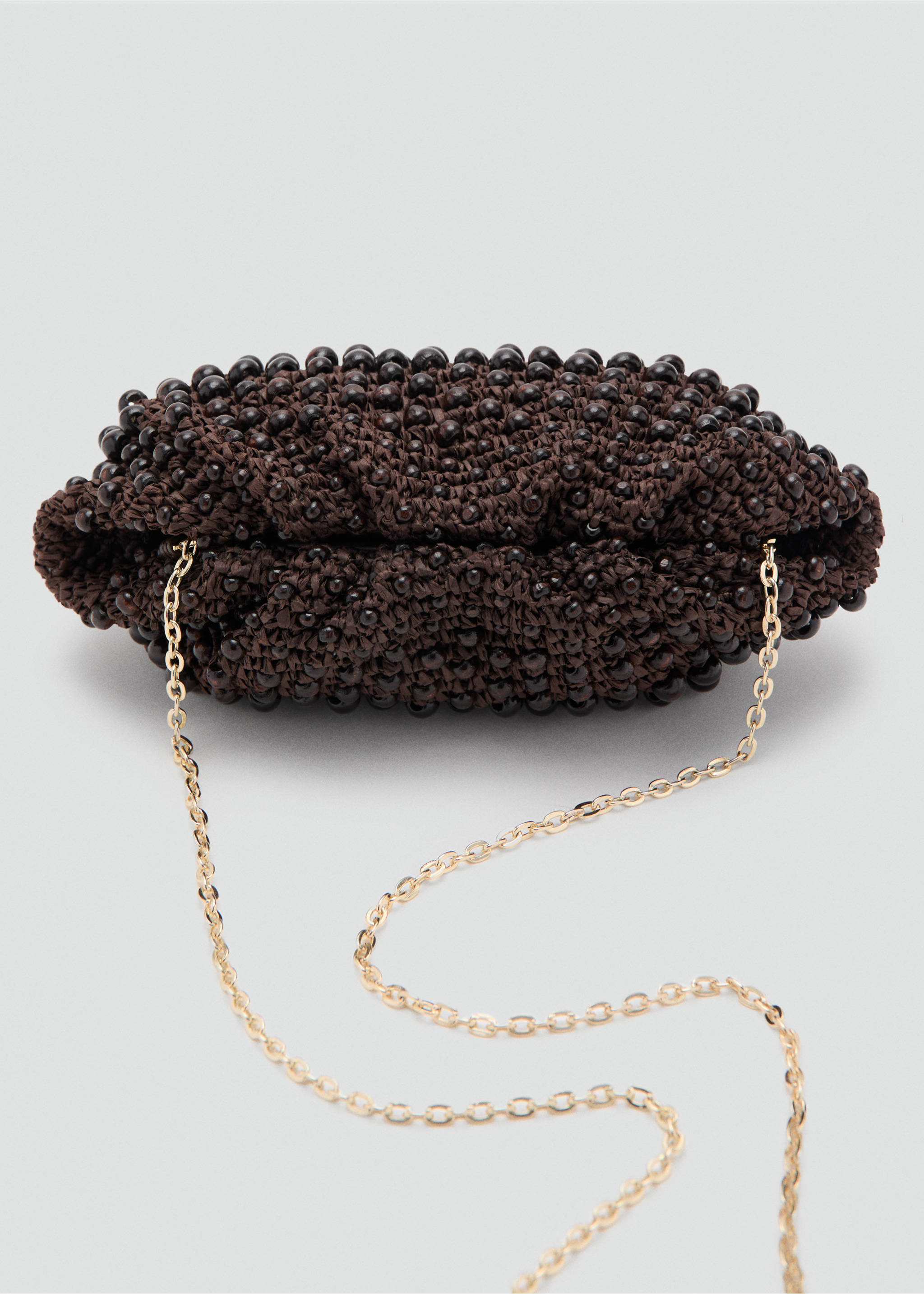 Sac à main en fibre naturelle - Détail de l'article 3, Chocolat. Ref: 27095932-00.