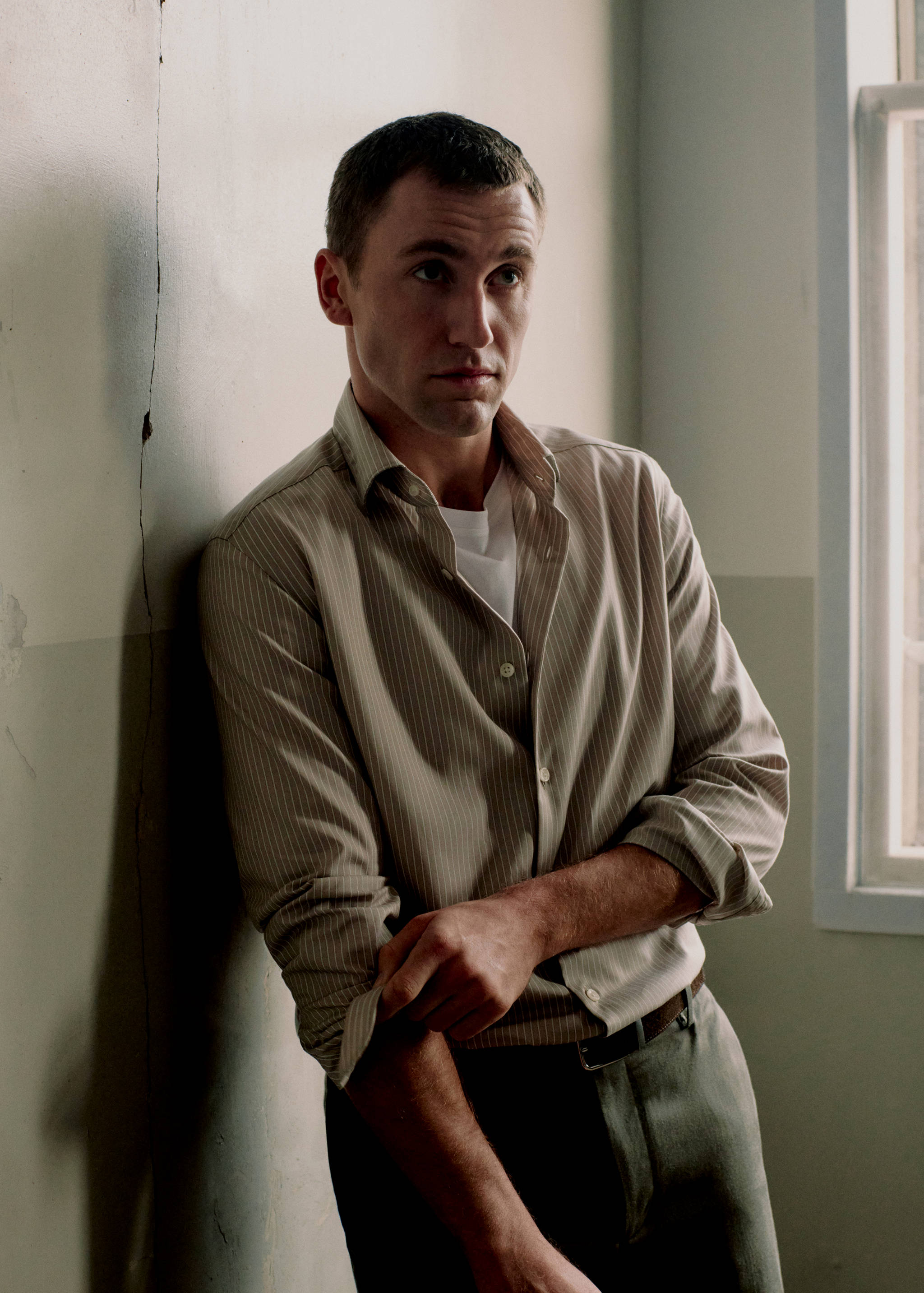 Slim fit striped cotton shirt - Details of the article 5