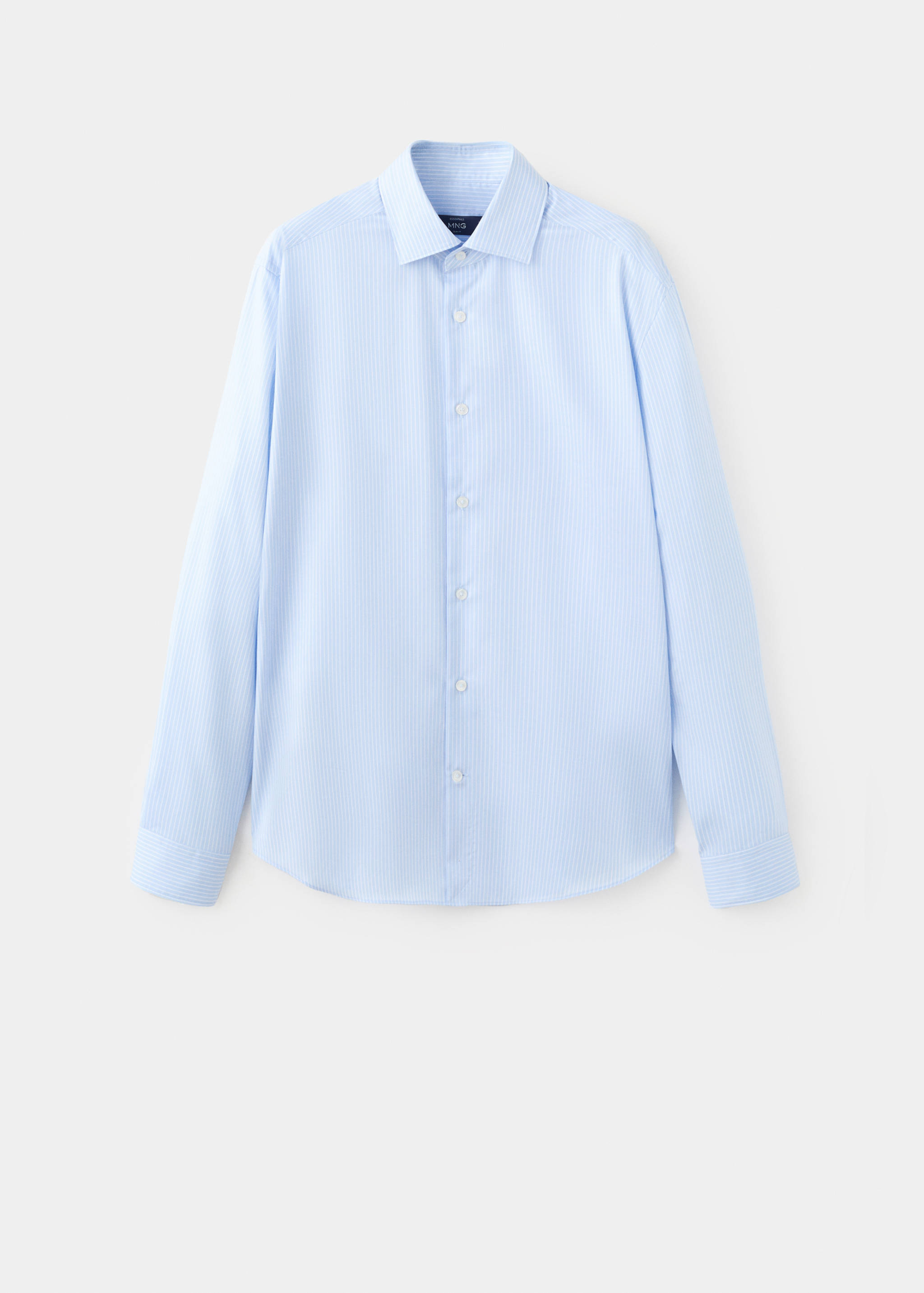 Slim fit striped cotton shirt - Article without model