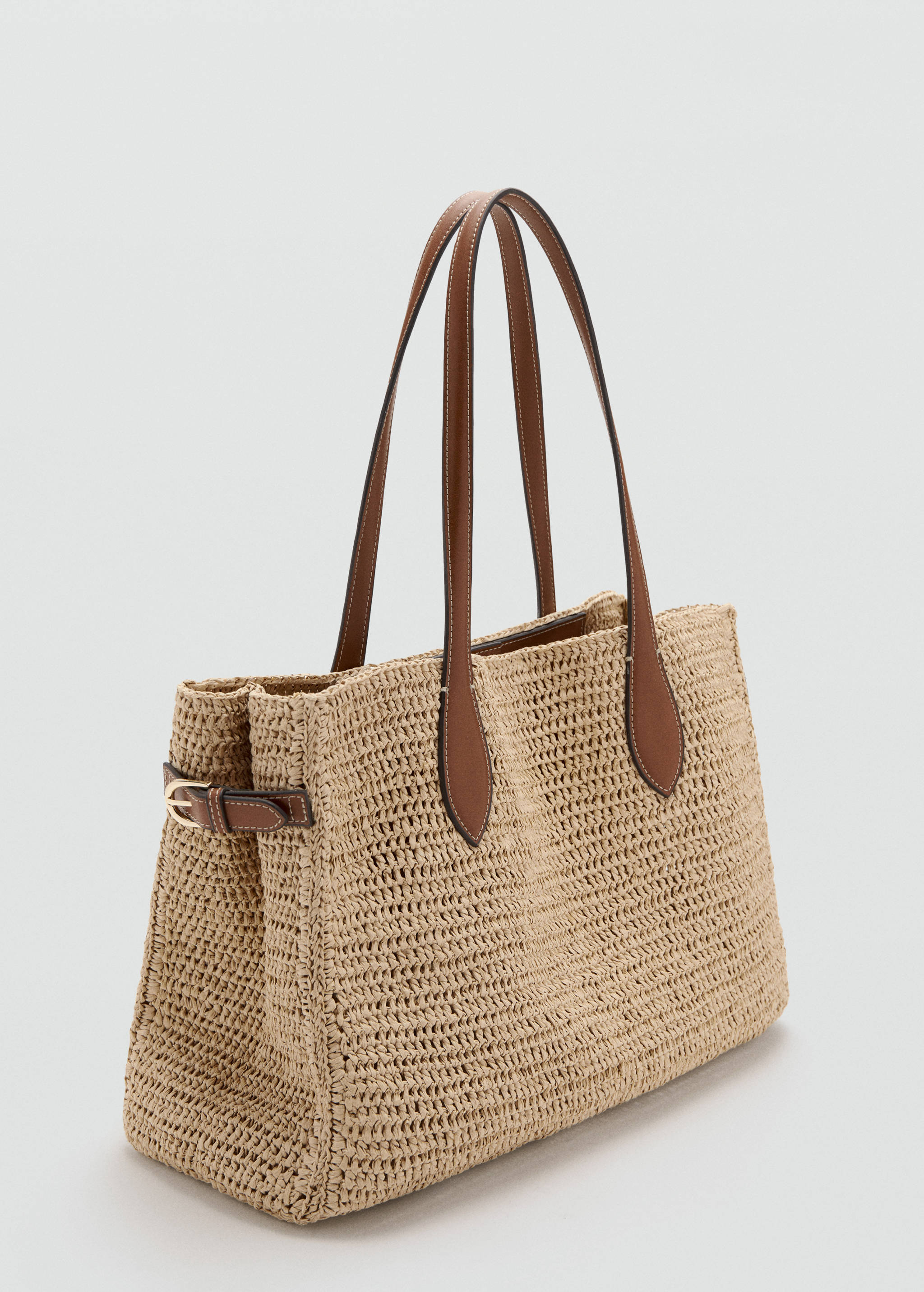 Natural fibre tote bag - Medium plane