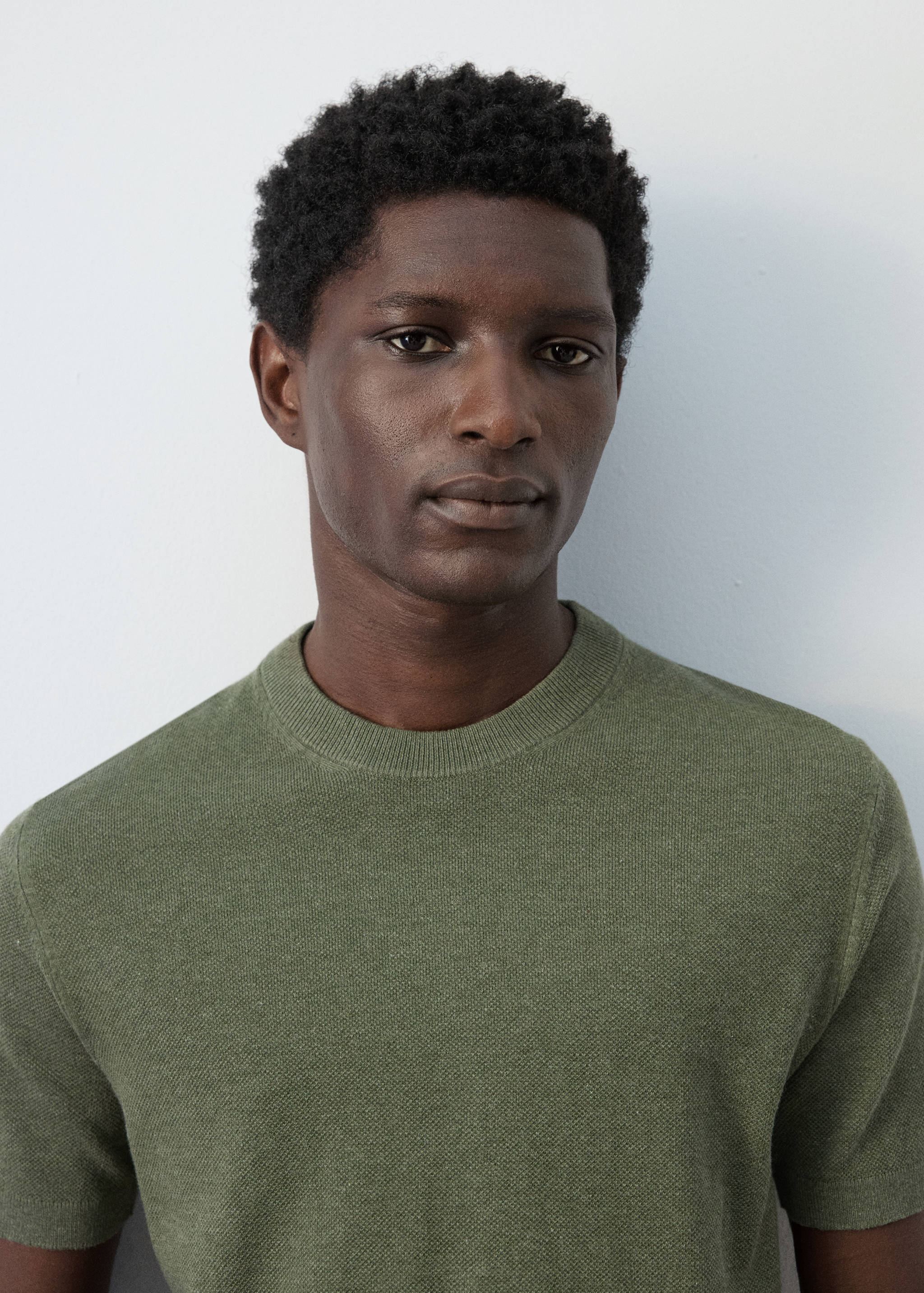 Fijngebreid katoenen T-shirt - Detail van het artikel 1