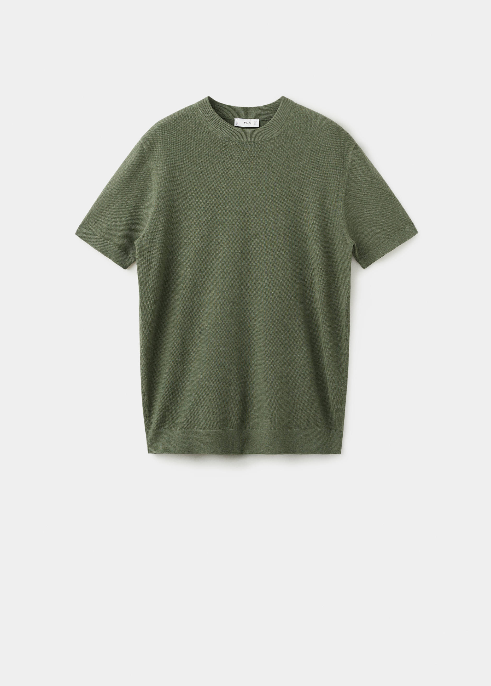 Fijngebreid katoenen T-shirt - Artikel zonder model