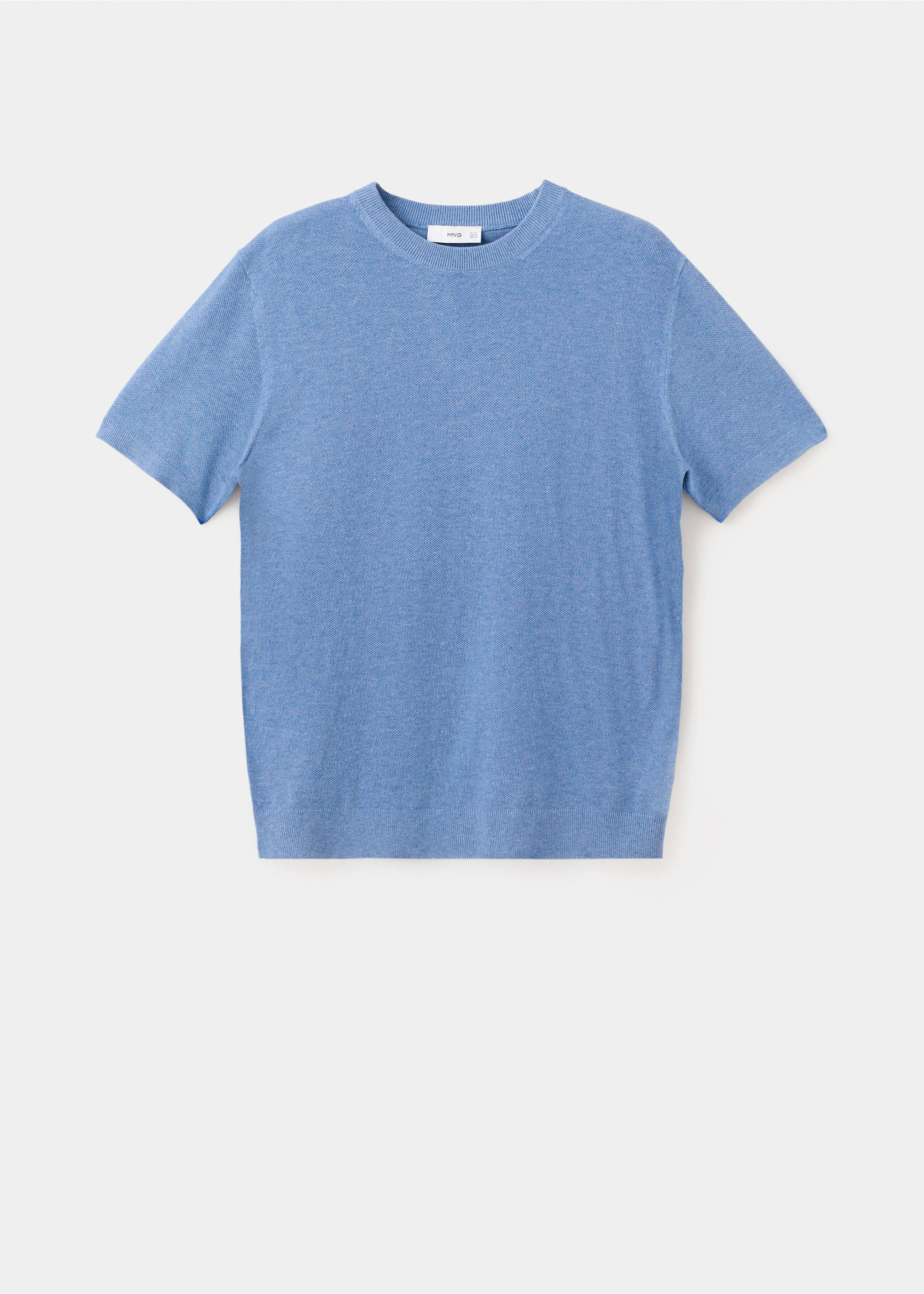 Fijngebreid katoenen T-shirt - Artikel zonder model