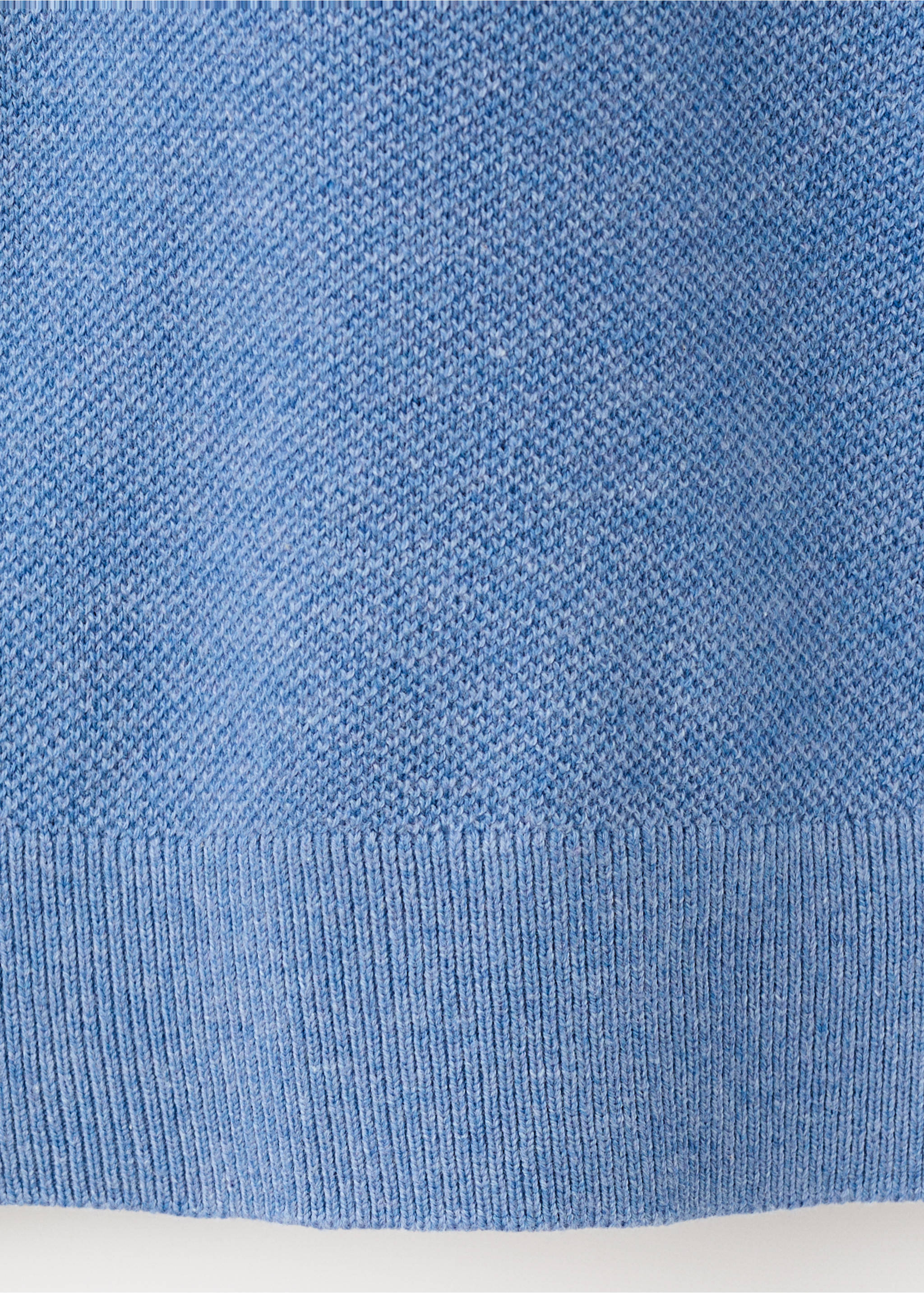 Cotton fine-knit t-shirt - Details of the article 0, China Blue. Ref: 27095938-00.