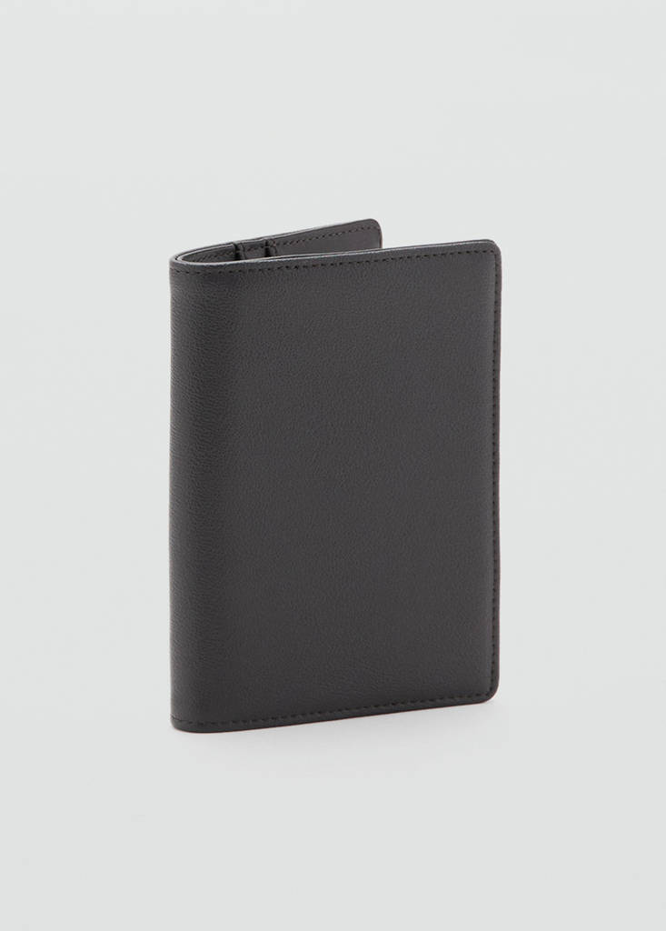 Leather wallet — Brown