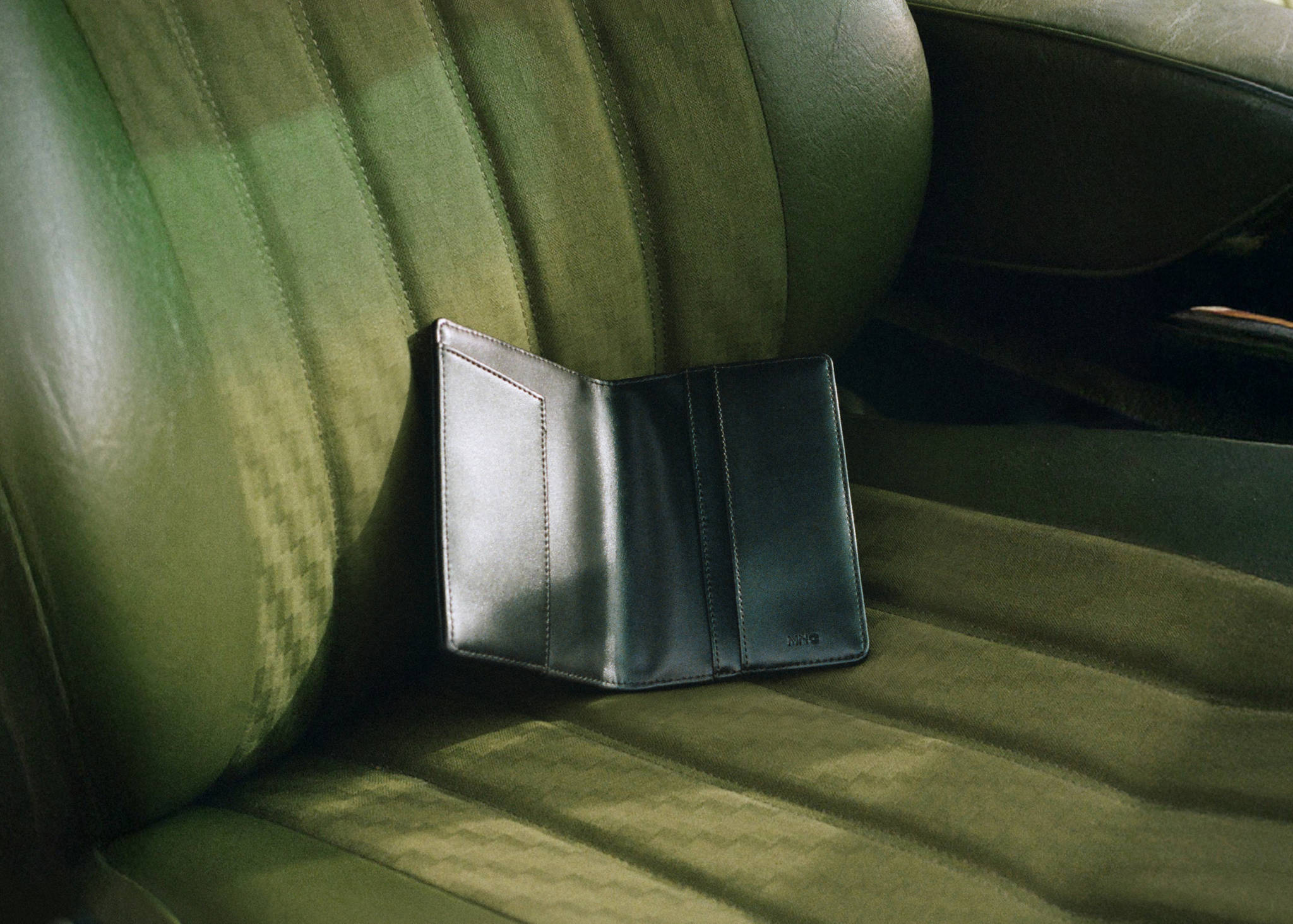 Leather wallet - Panoramic plane