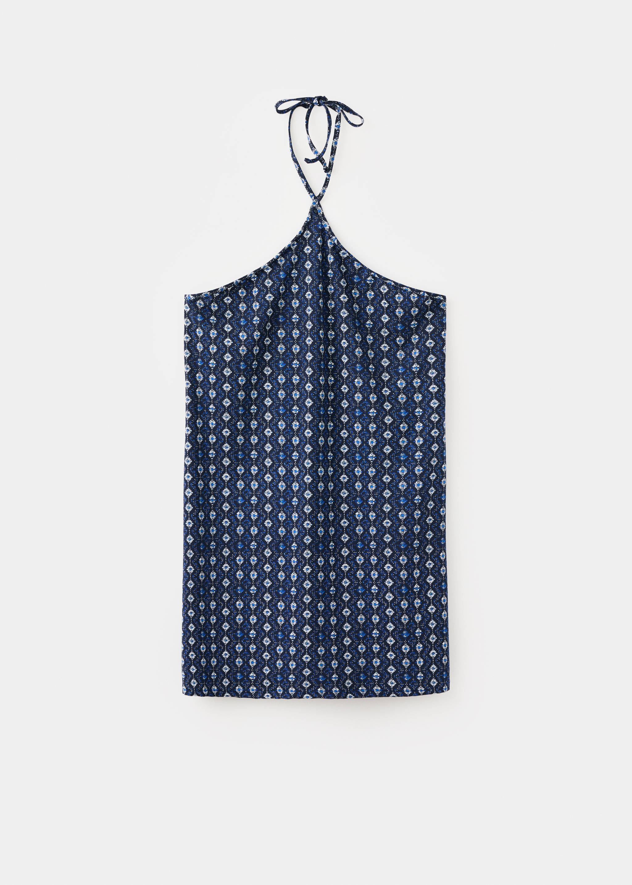 Printed halter-neck dress - Article without model