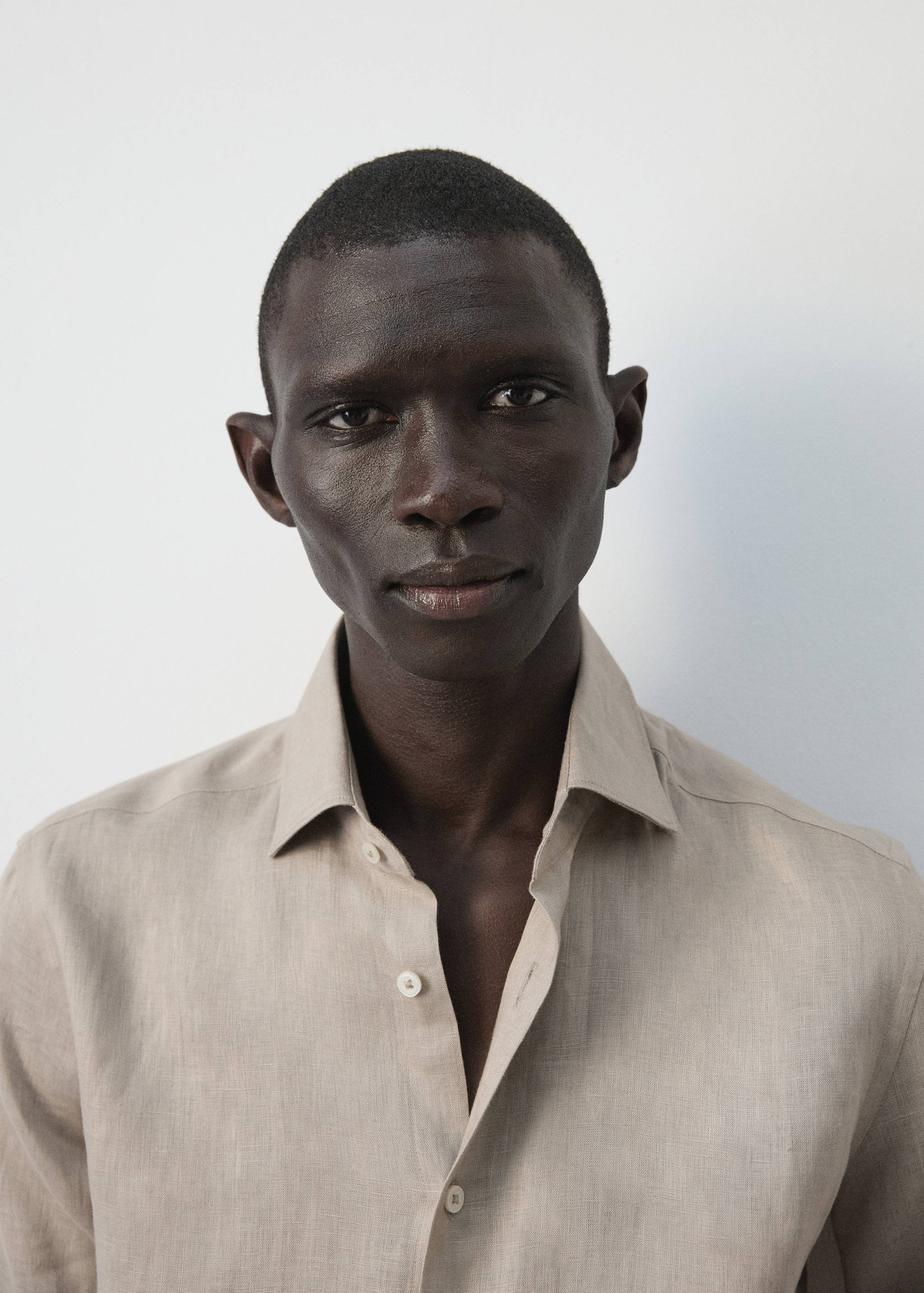 Рубашка slim fit 100% лен - Деталь изделия 6