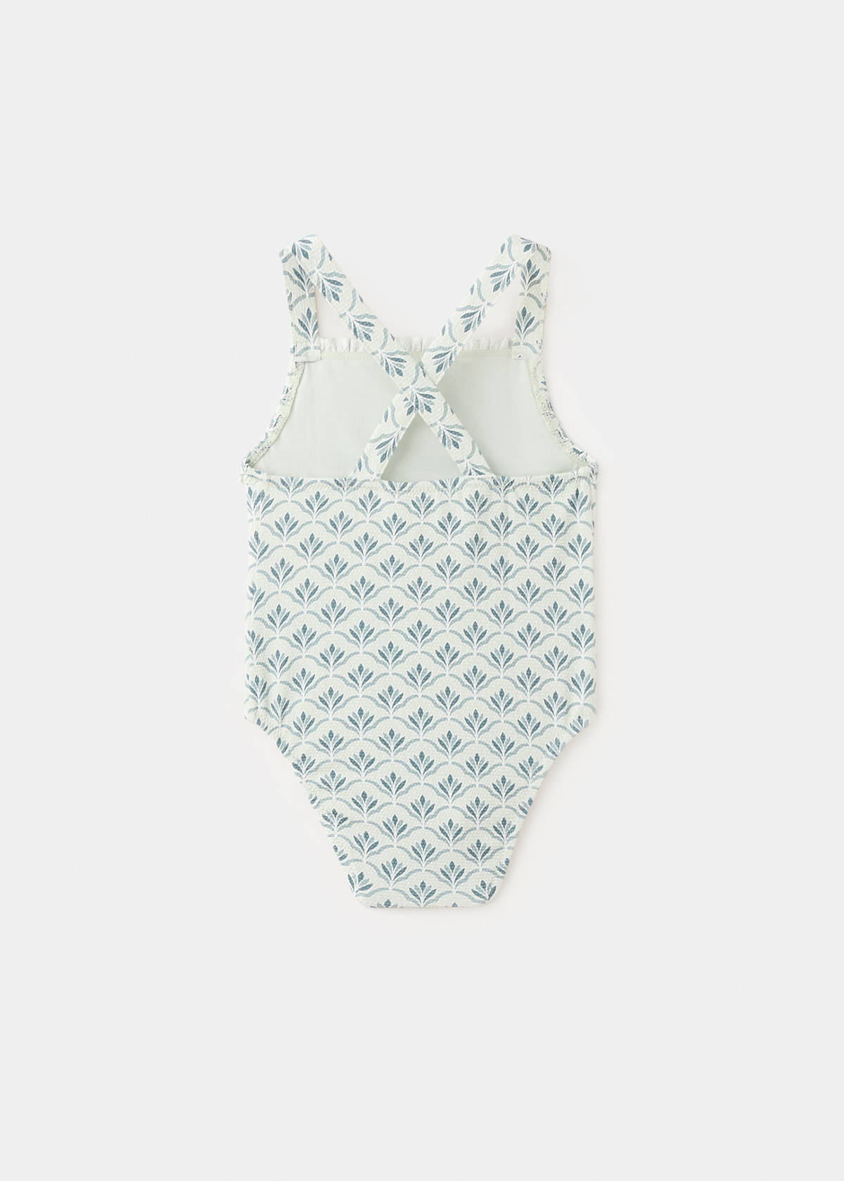 Floral print swimsuit — Aqua Green