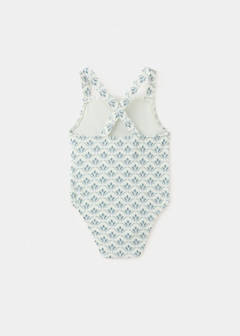 Floral print swimsuit — Aqua Green 4