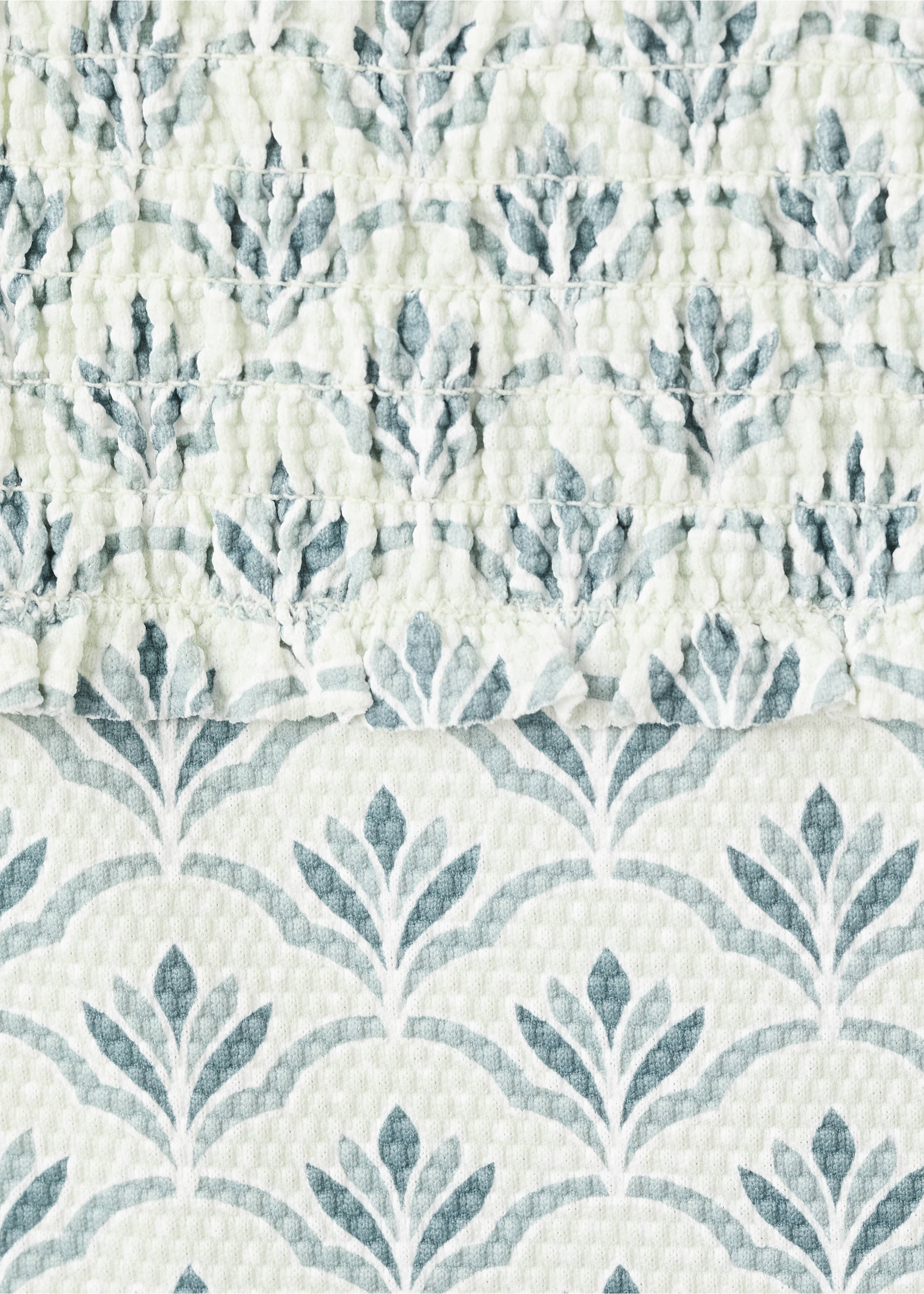 Floral print swimsuit - Details of the article 0, Aqua Green. Ref: 27095951-00.