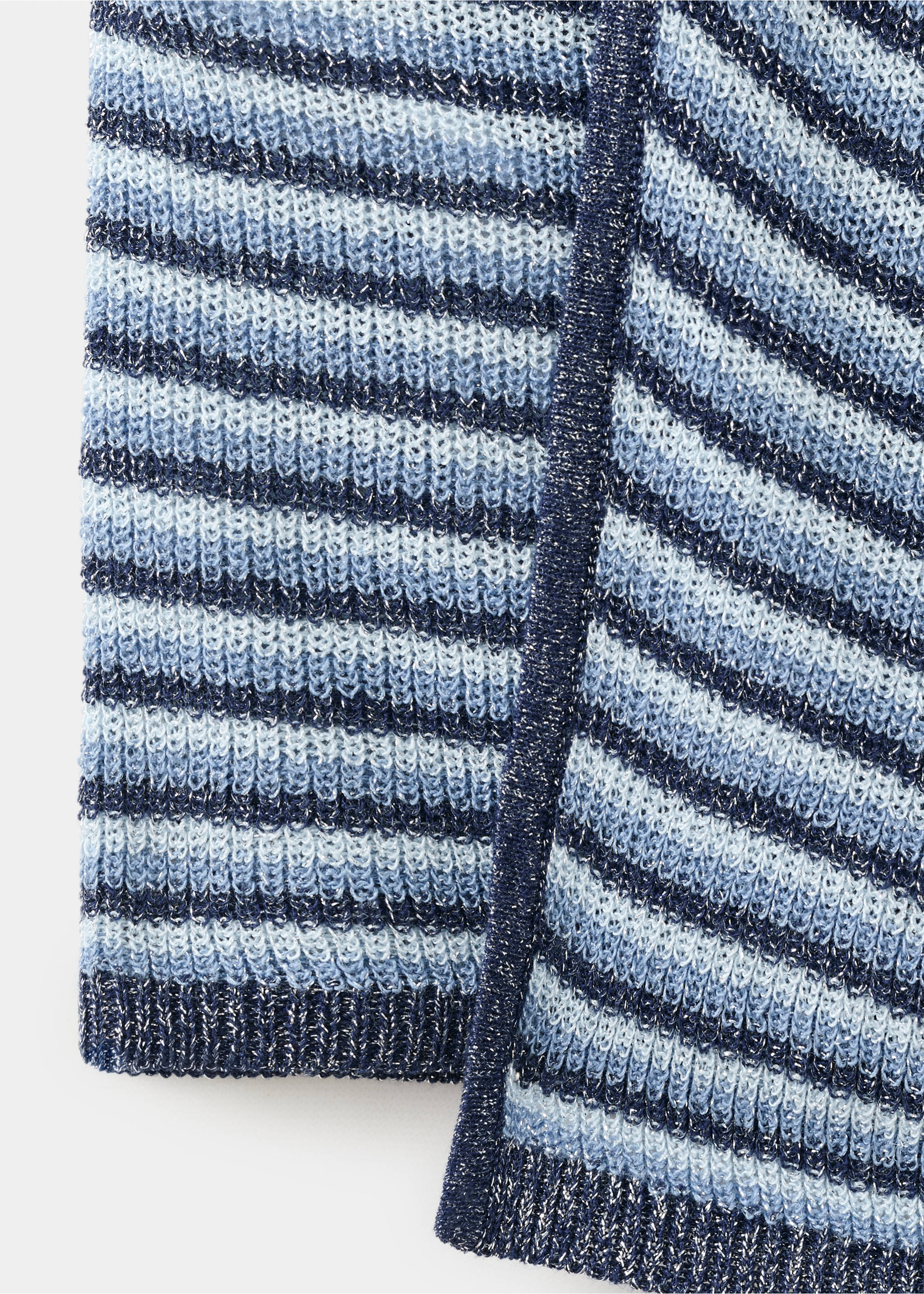 Striped crossover top - Details of the article 0, Navy. Ref: 27095953-00.