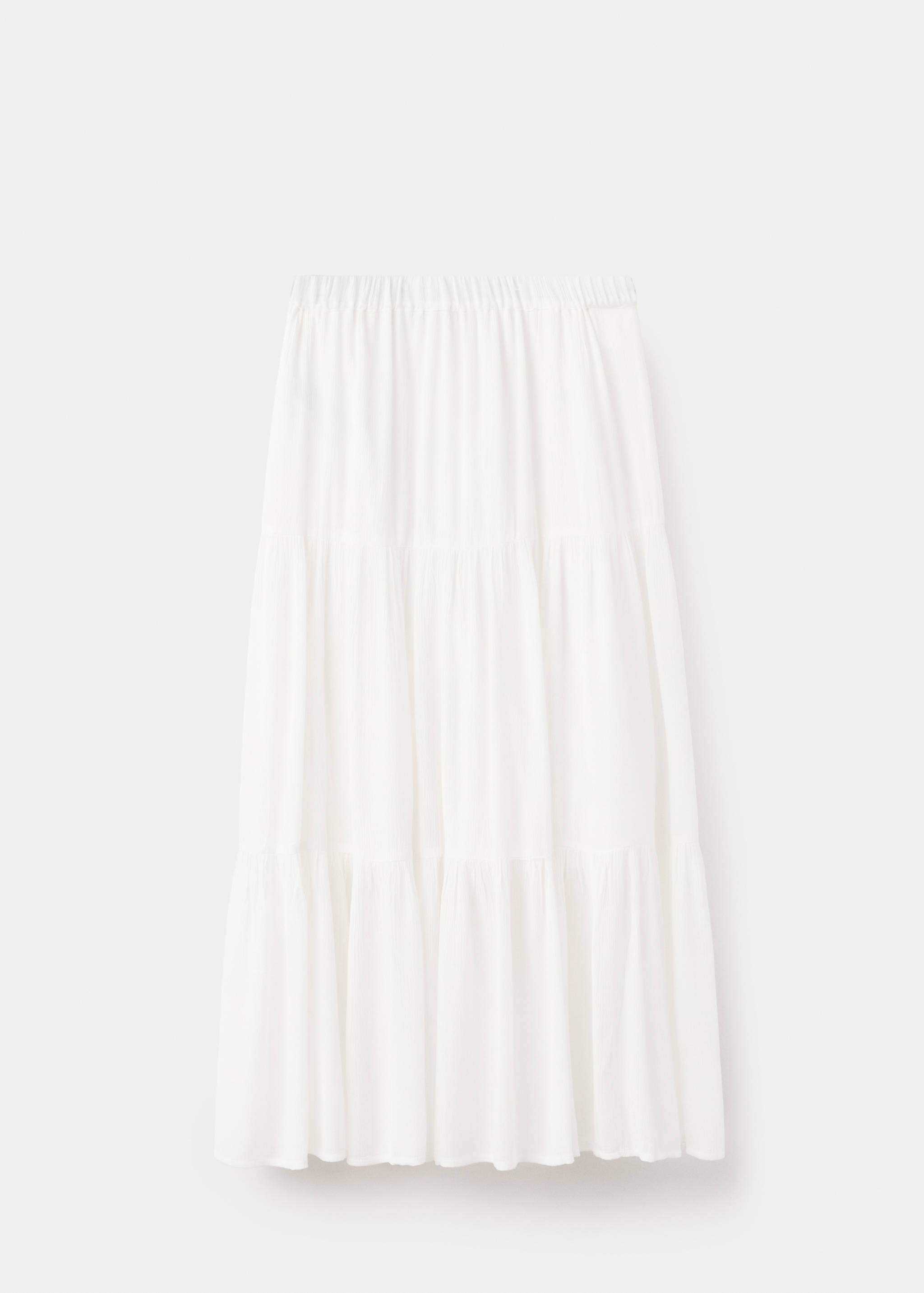 Юбка из струящейся ткани со вставками - Изделие без модели