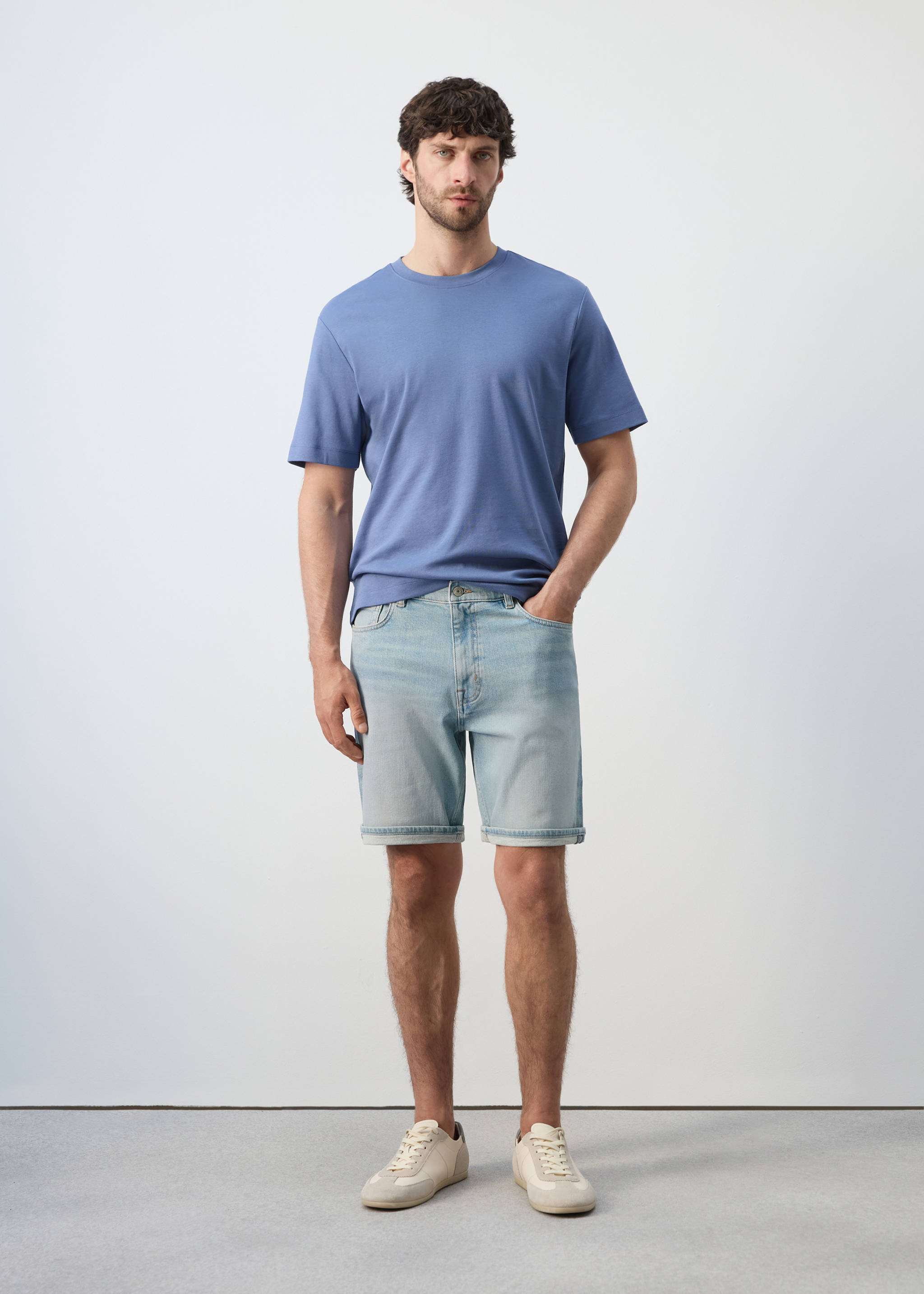 Bermudas vaqueras slim fit - Plano general