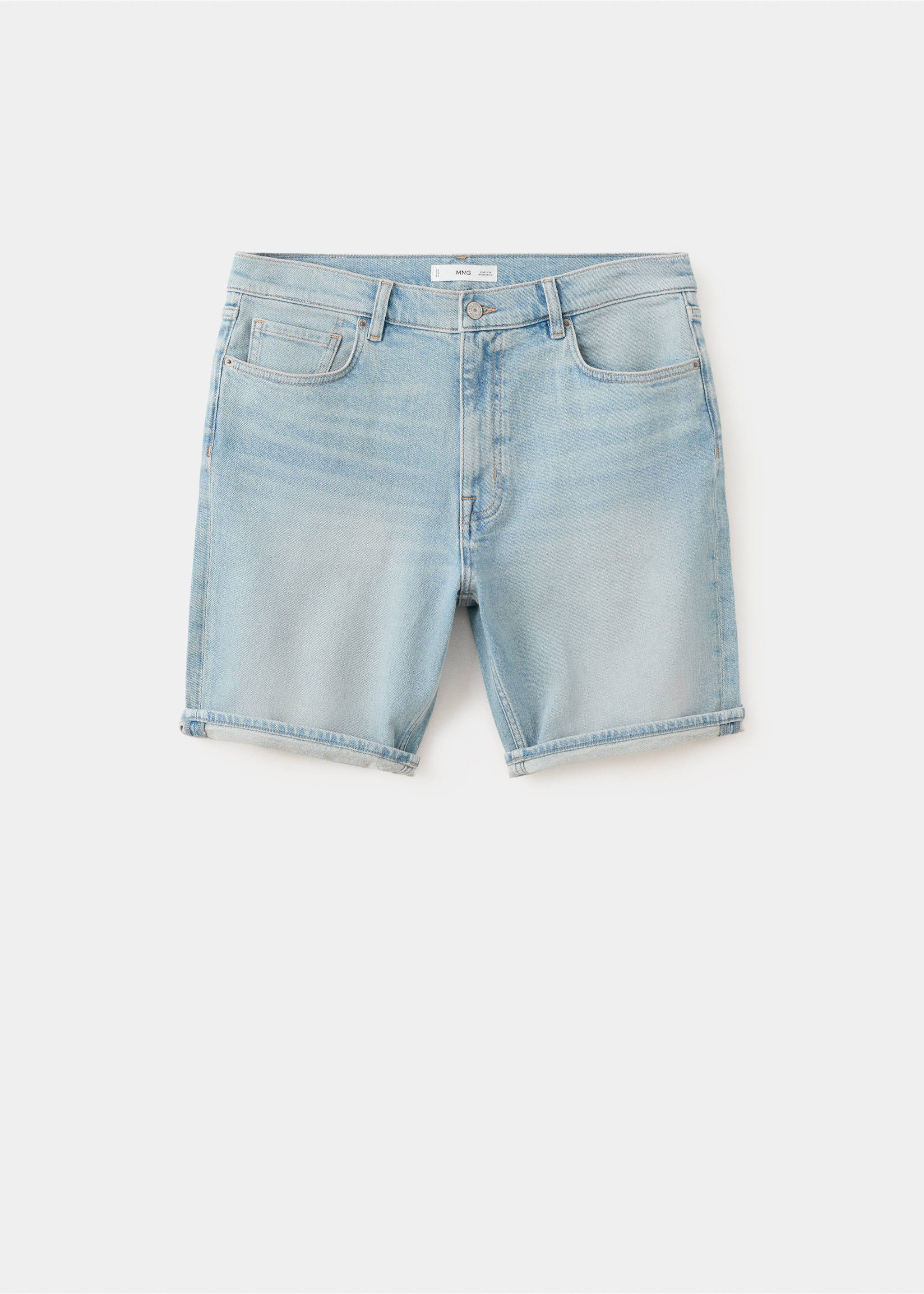 Bermudas vaqueras slim fit - Artículo sin modelo, Azul claro. Ref: 27095957-00.