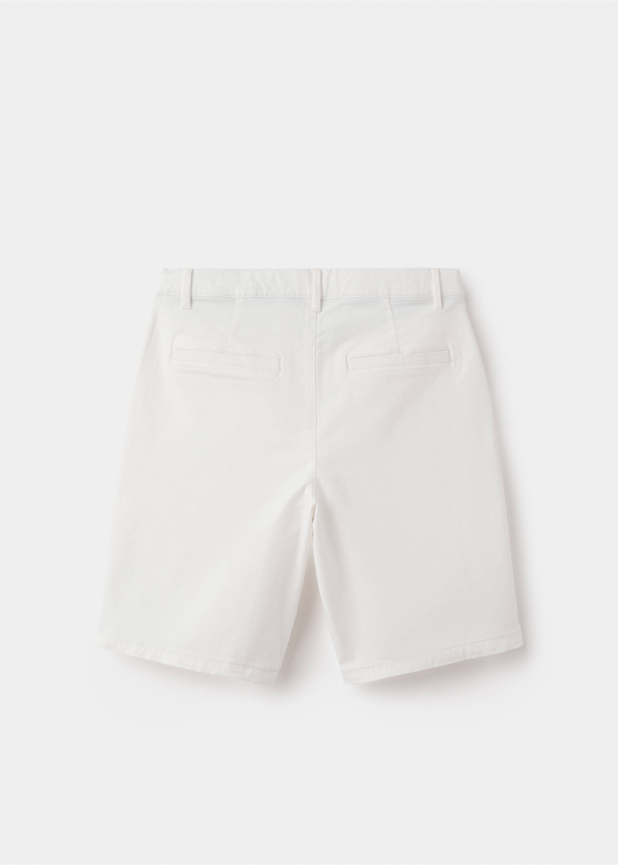 Cotton Bermuda shorts - Reverse of the article, White. Ref: 27095961-00.
