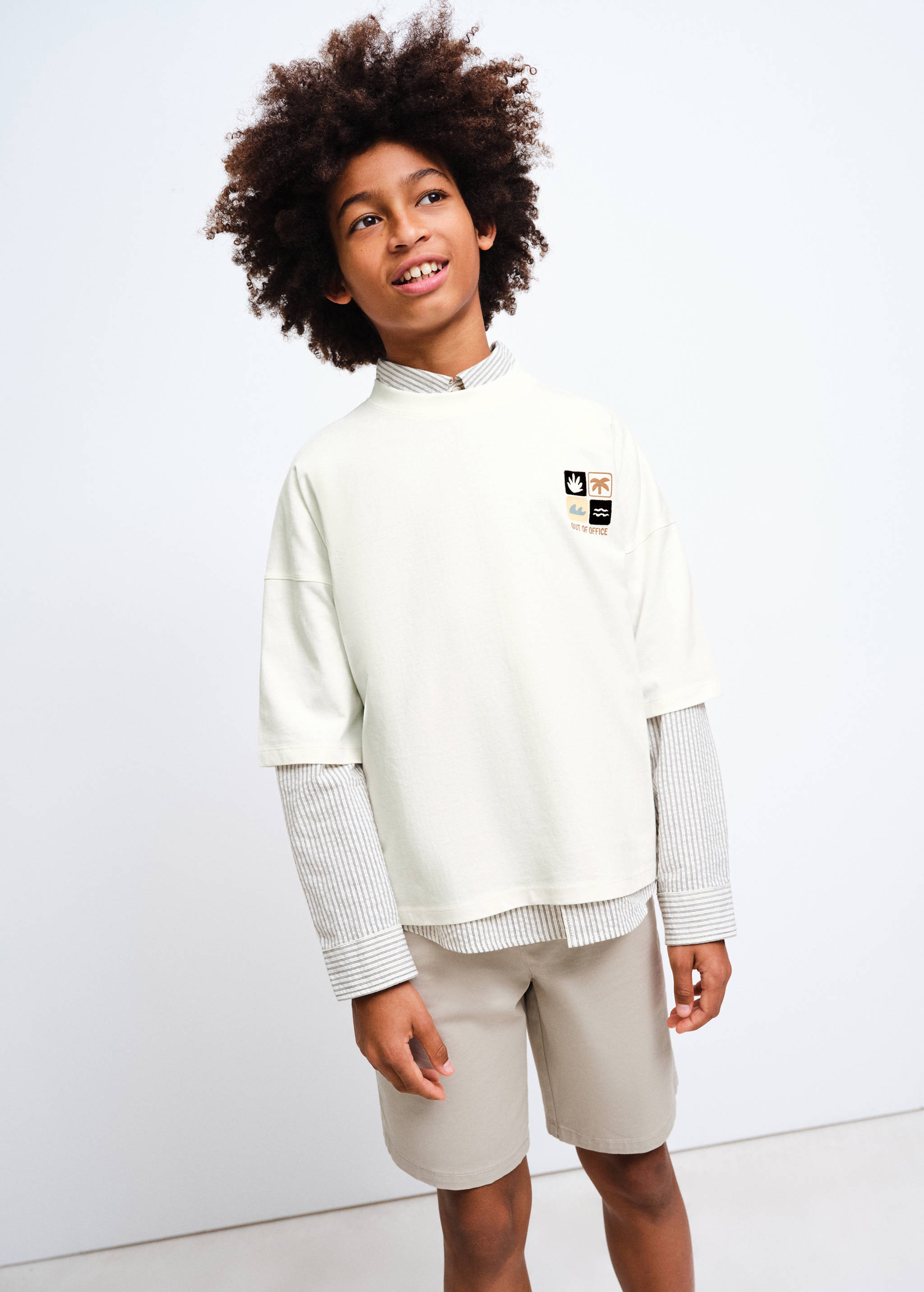 Cotton Bermuda shorts - Medium plane