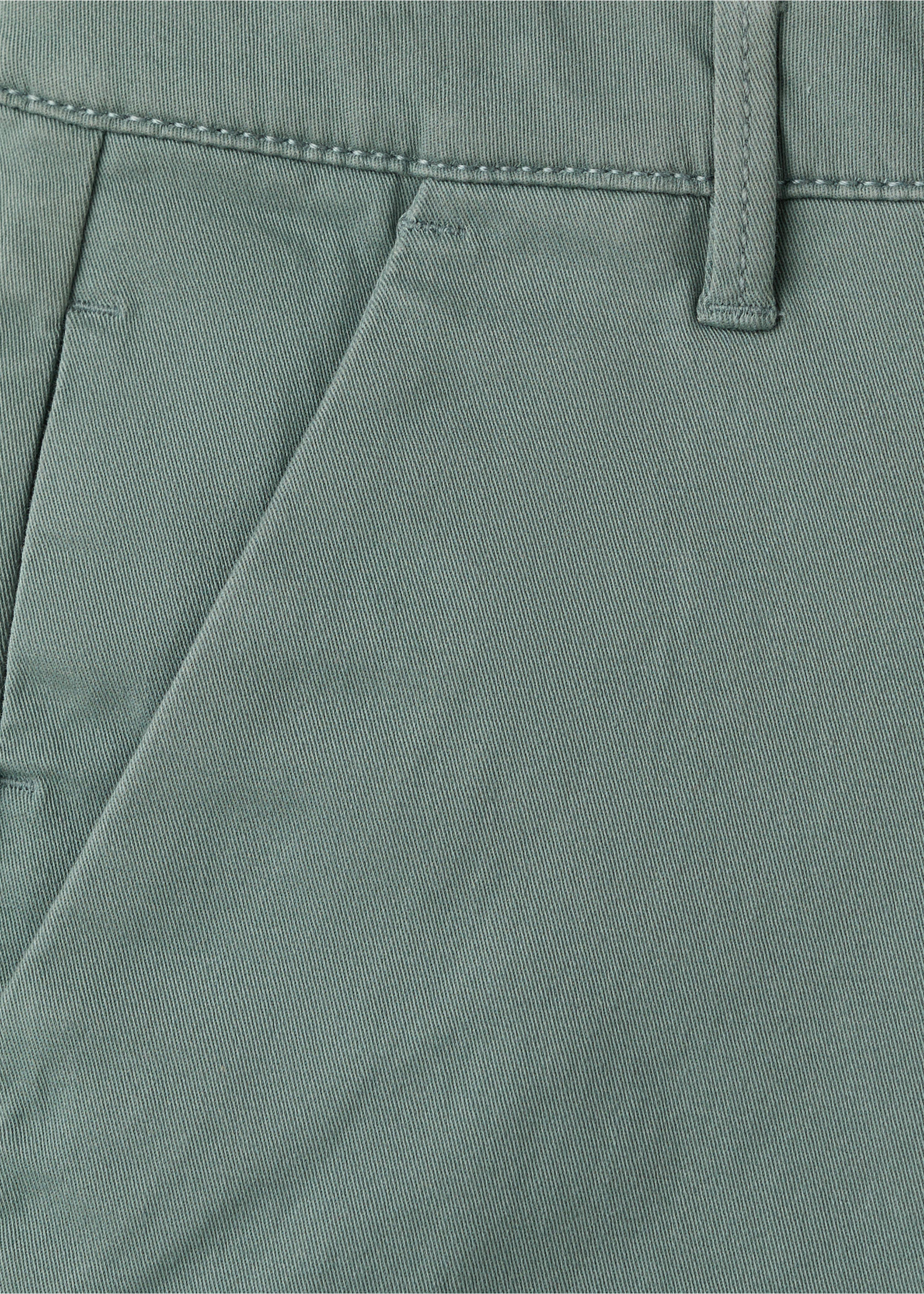 Cotton Bermuda shorts - Details of the article 0, Forest Green. Ref: 27095961-00.