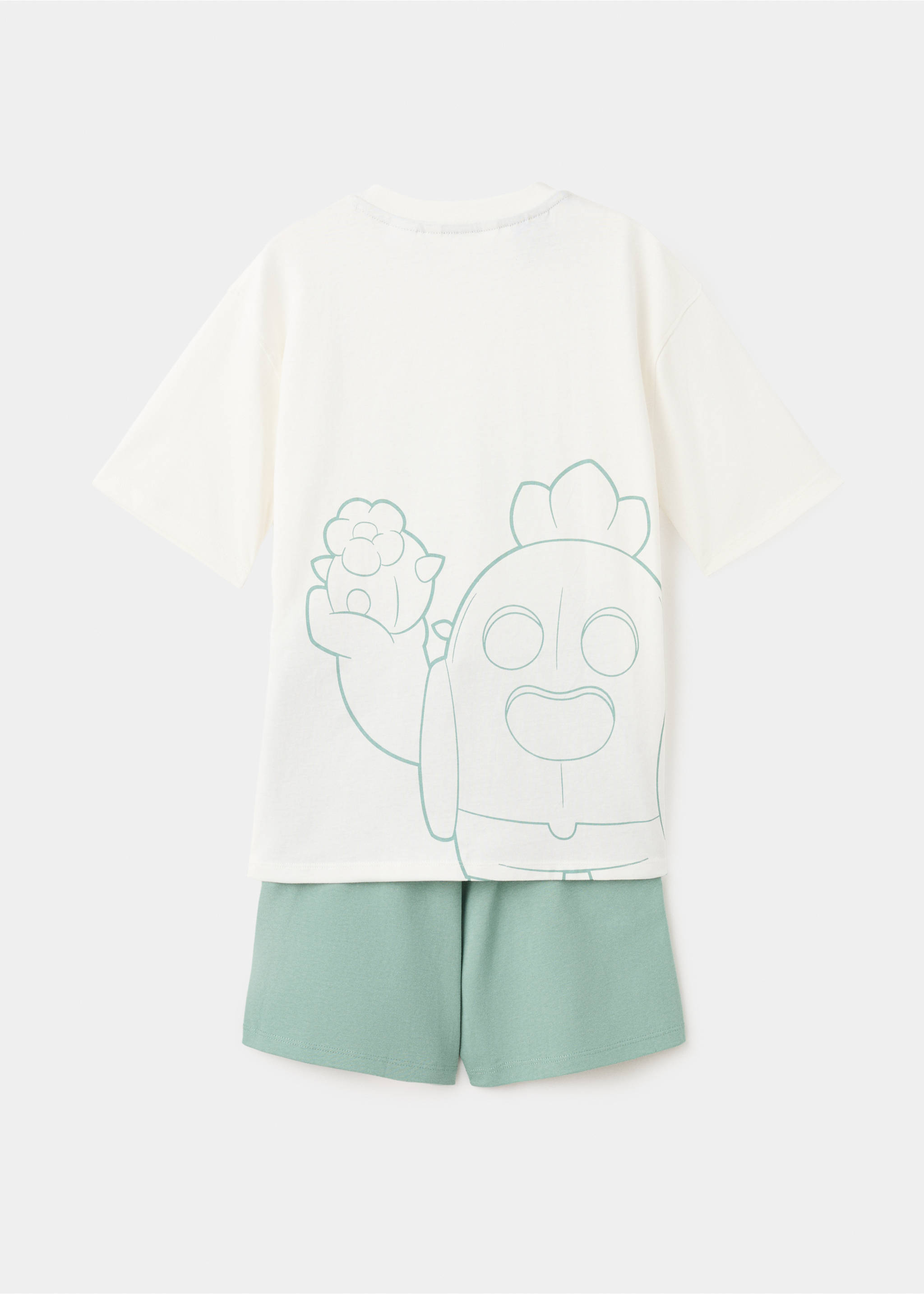 Pijama corto Brawl Stars - Reverso del artículo, Verde agua. Ref: 27095963-00.