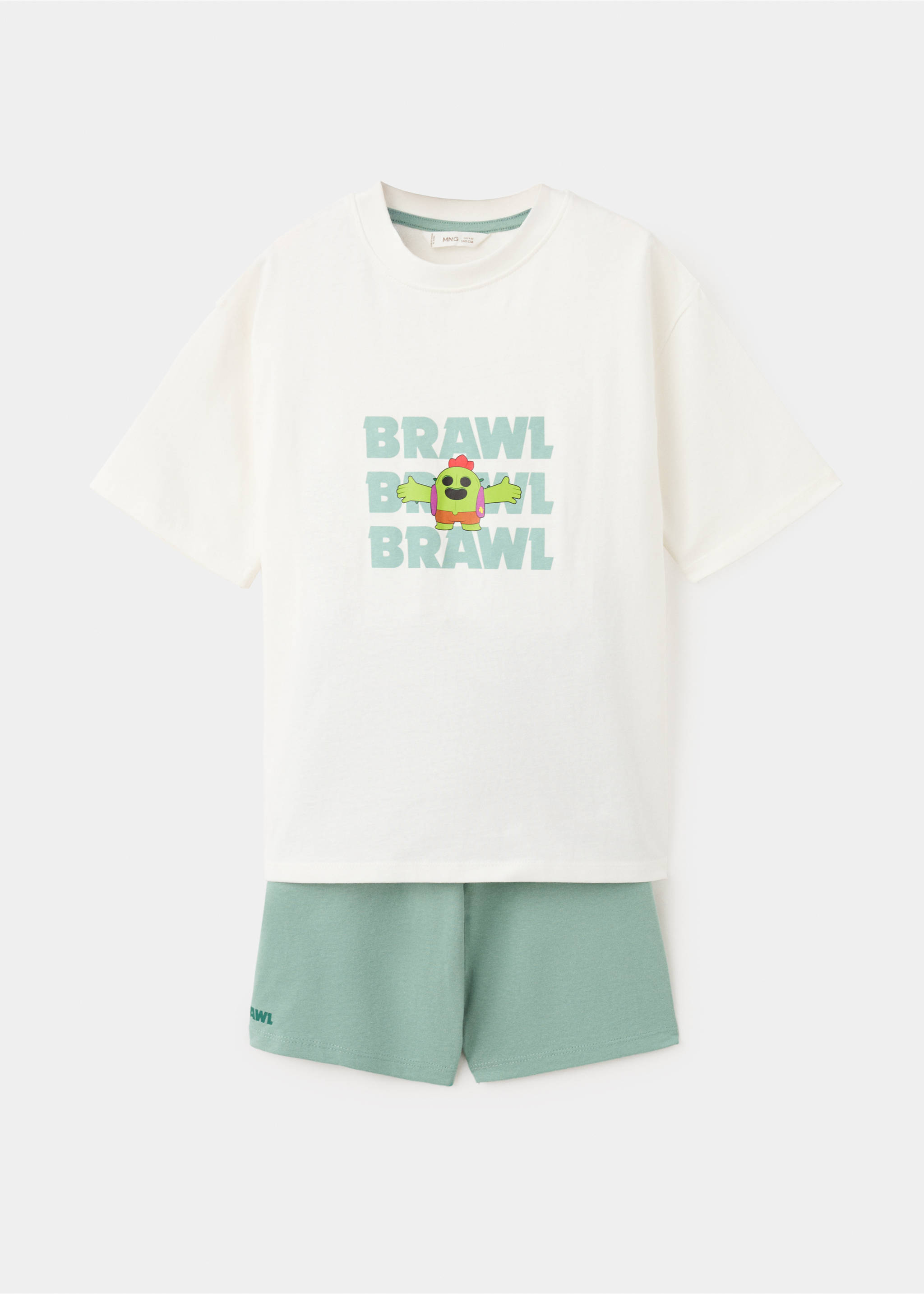 Brawl Stars short pyjama set - Article without model, Aqua Green. Ref: 27095963-00.