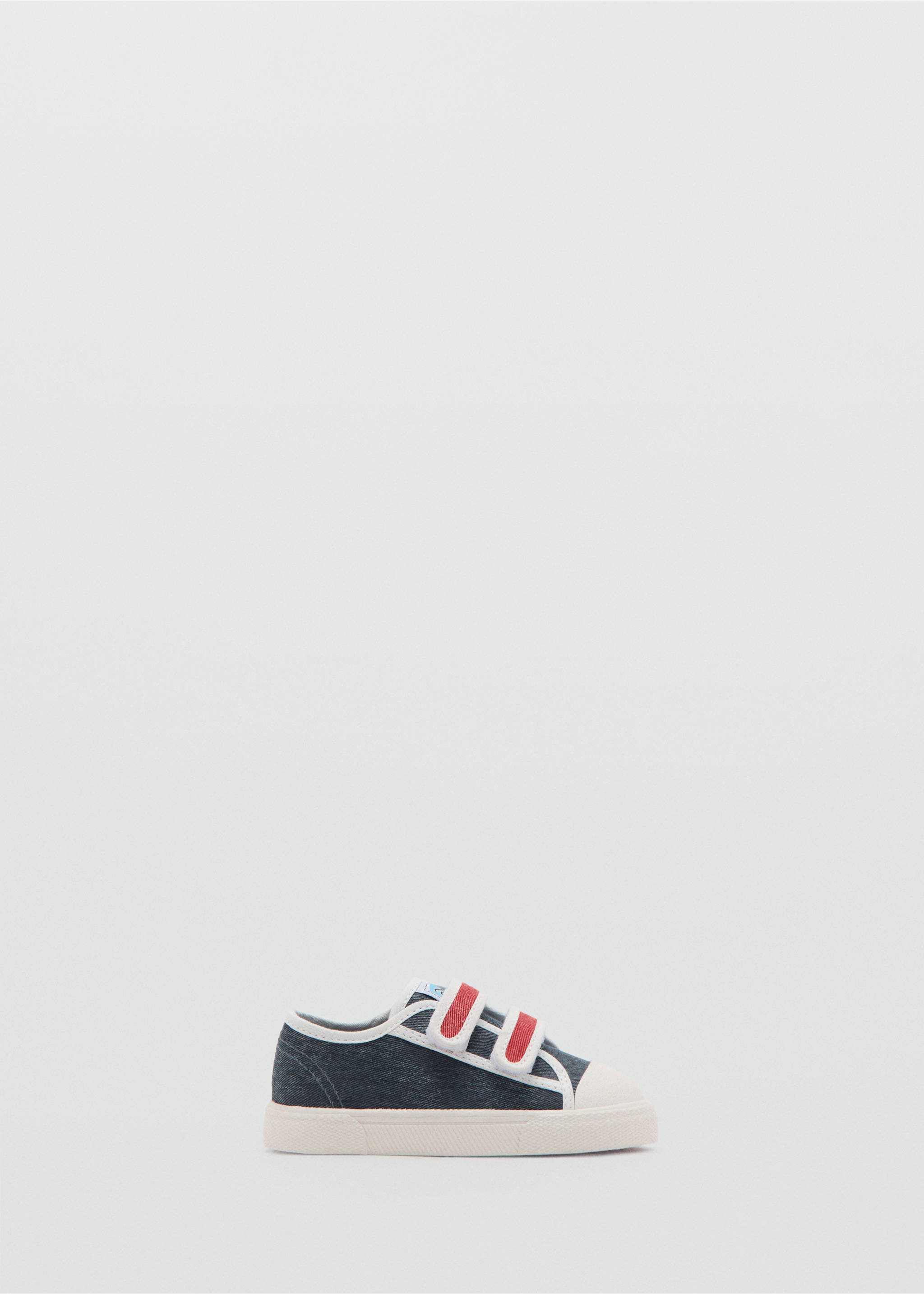 Tennis bicolores Velcro - Article sans modèle, Bleu. Ref: 27095965-00.