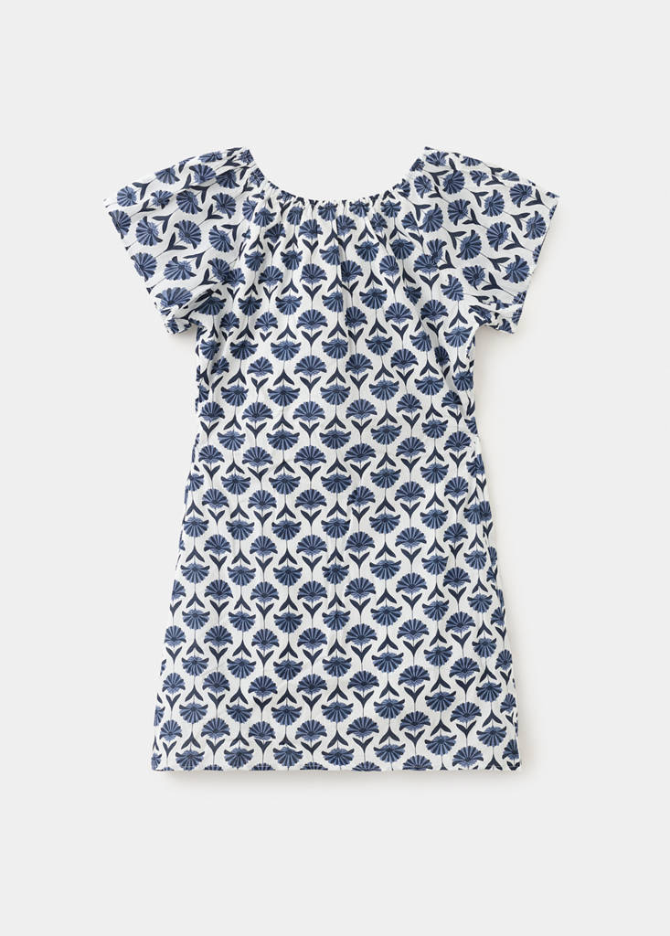 Floral print dress — White
