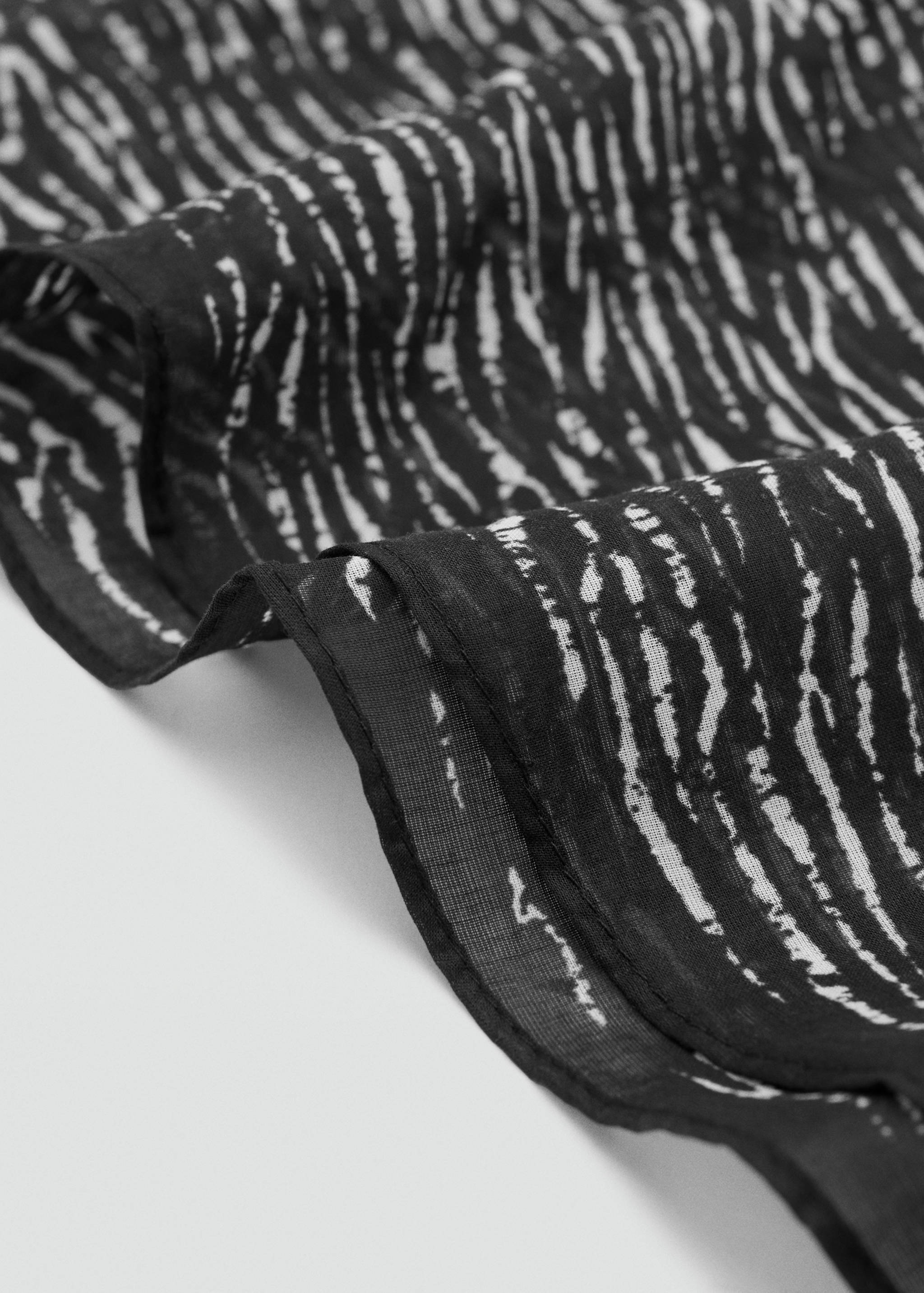 Zebra print scarf - Medium plane