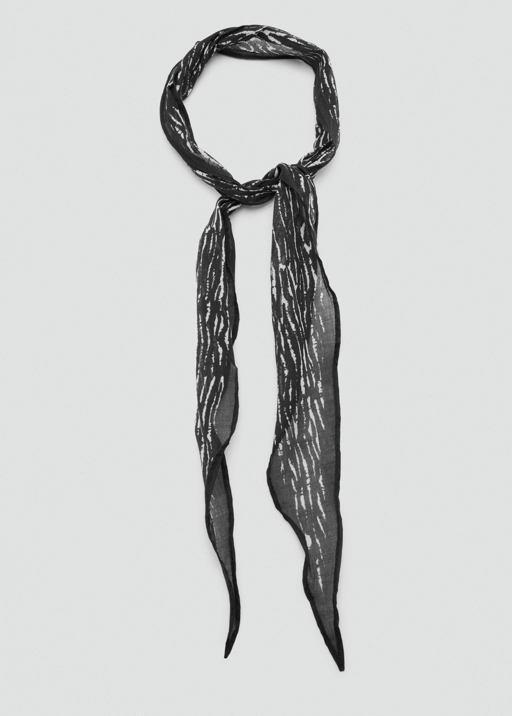 Zebra print scarf - Details of the article 1