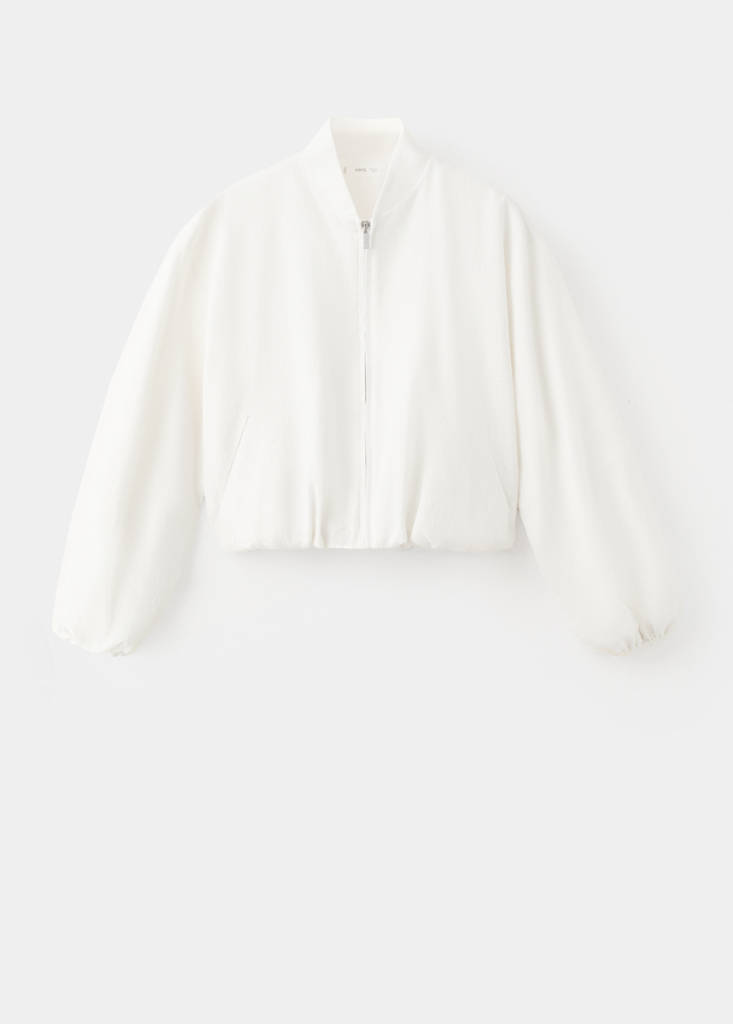 Linen bomber jacket — Off White