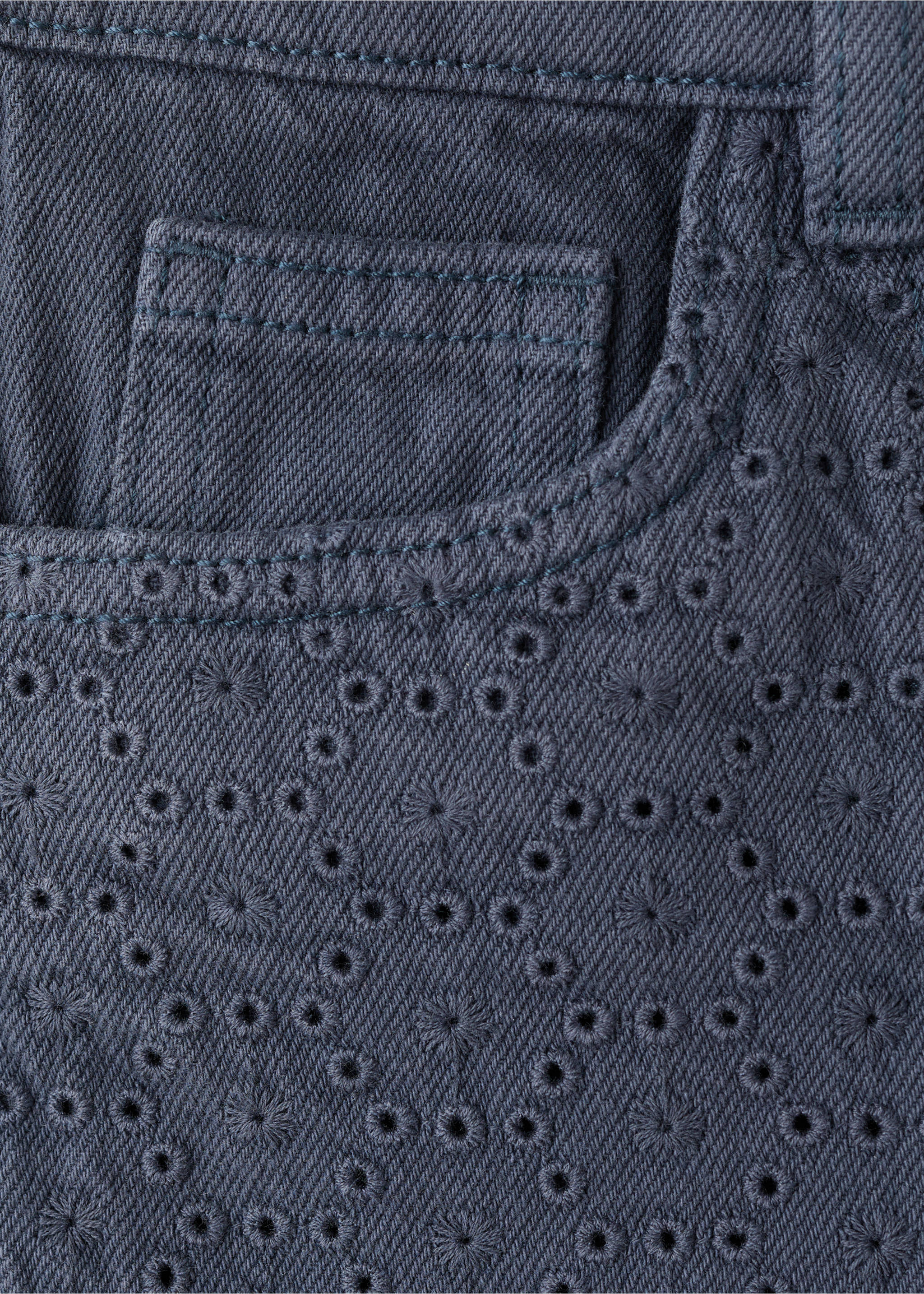 Shorts detalles bordados - Detalle del artículo 8, Azul marino. Ref: 27095973-00.