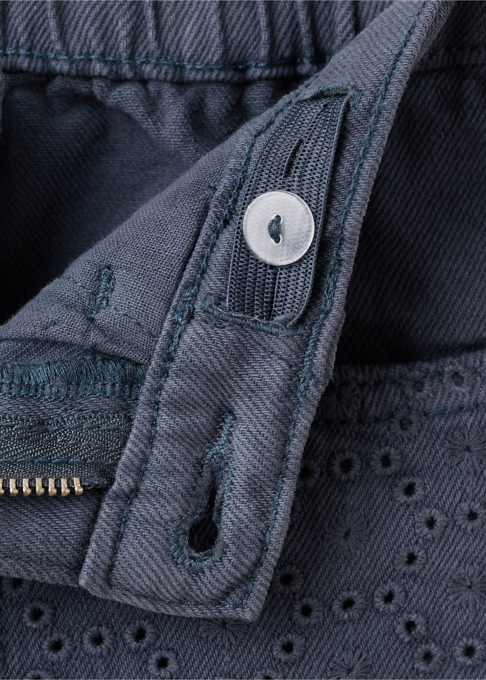 Shorts detalles bordados - Detalle del artículo 0, Azul marino. Ref: 27095973-00.