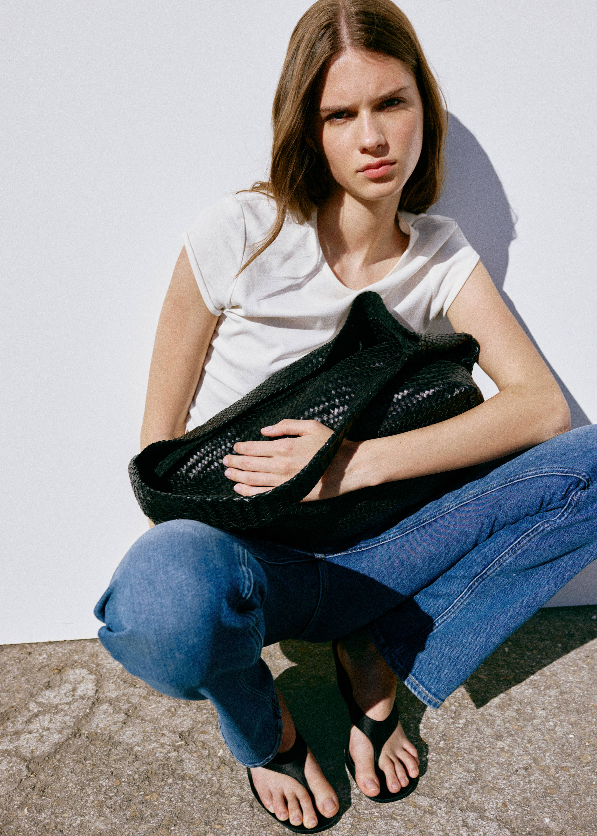 Large braided leather bag - Details of the article 9