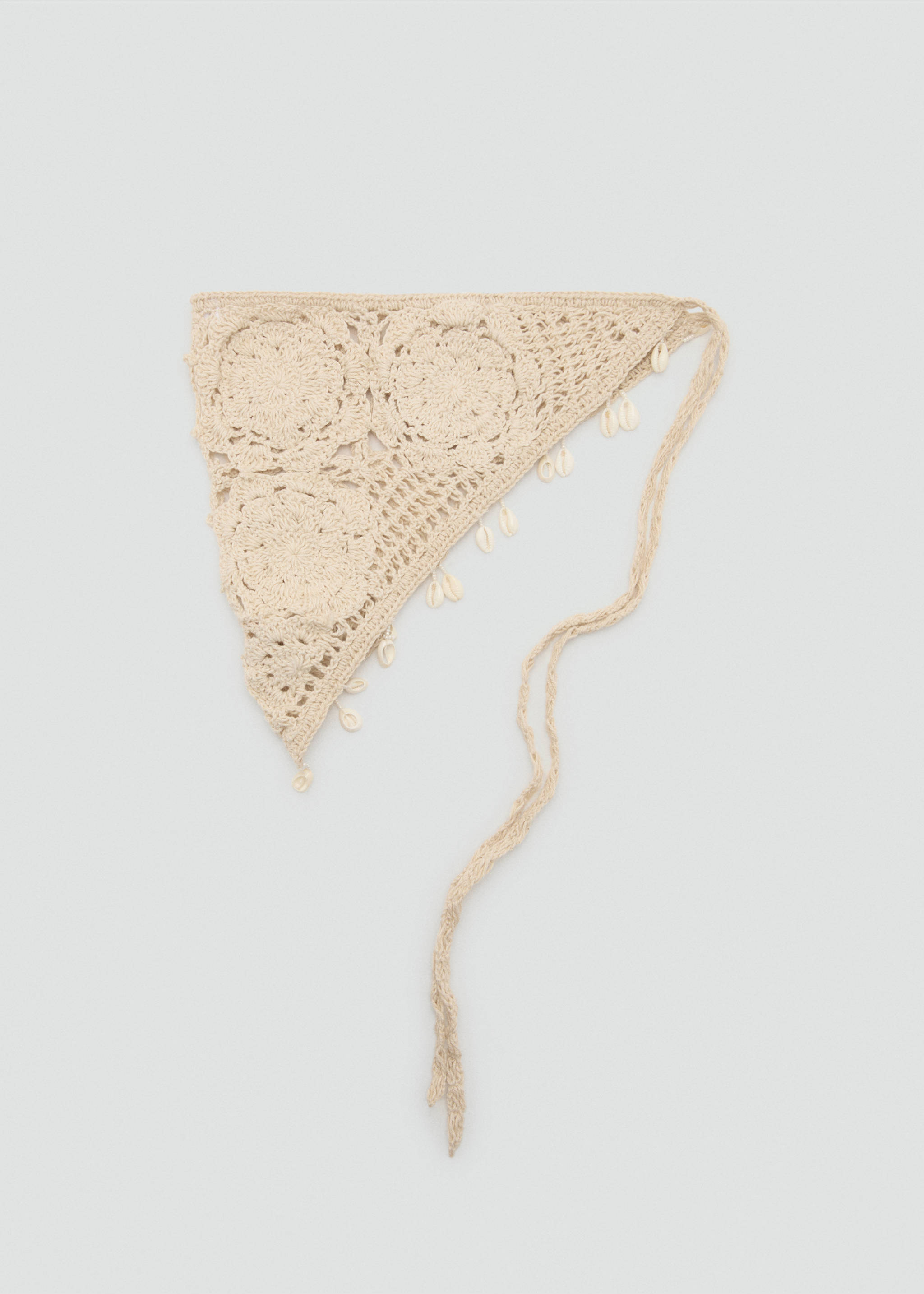 Crochet headband - Article without model, Beige. Ref: 27095981-00.