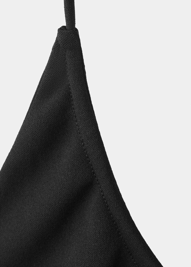 Halter neck short dress — Black
