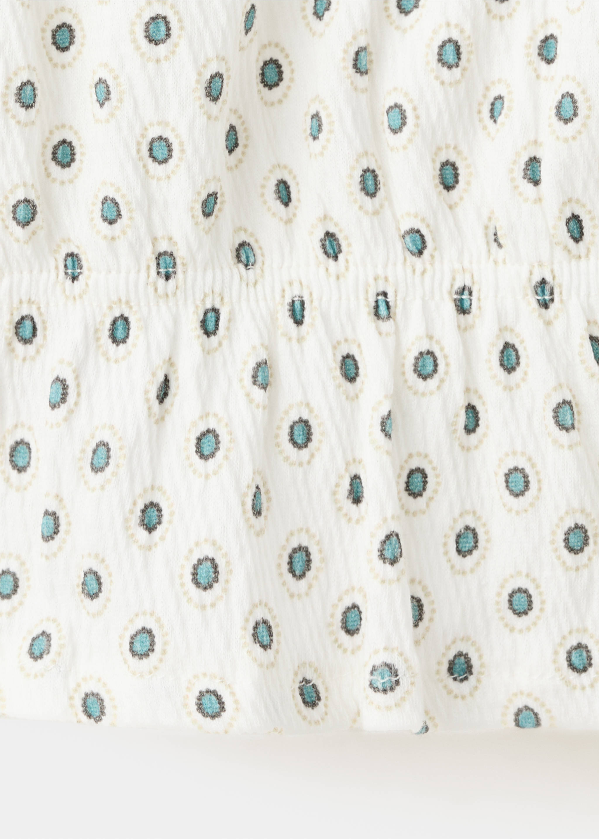 Top imprimat - Detaliu al articolului 0, Alb-murdar. Ref: 27095991-00.