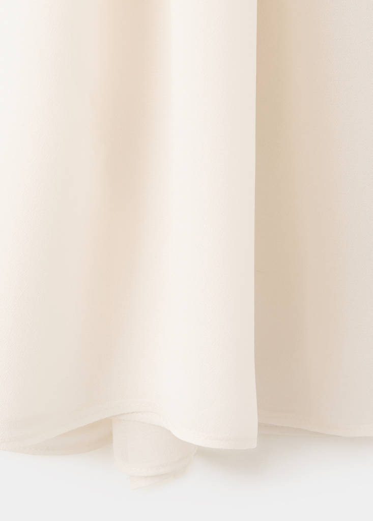 Halter neck floral blouse — Ecru